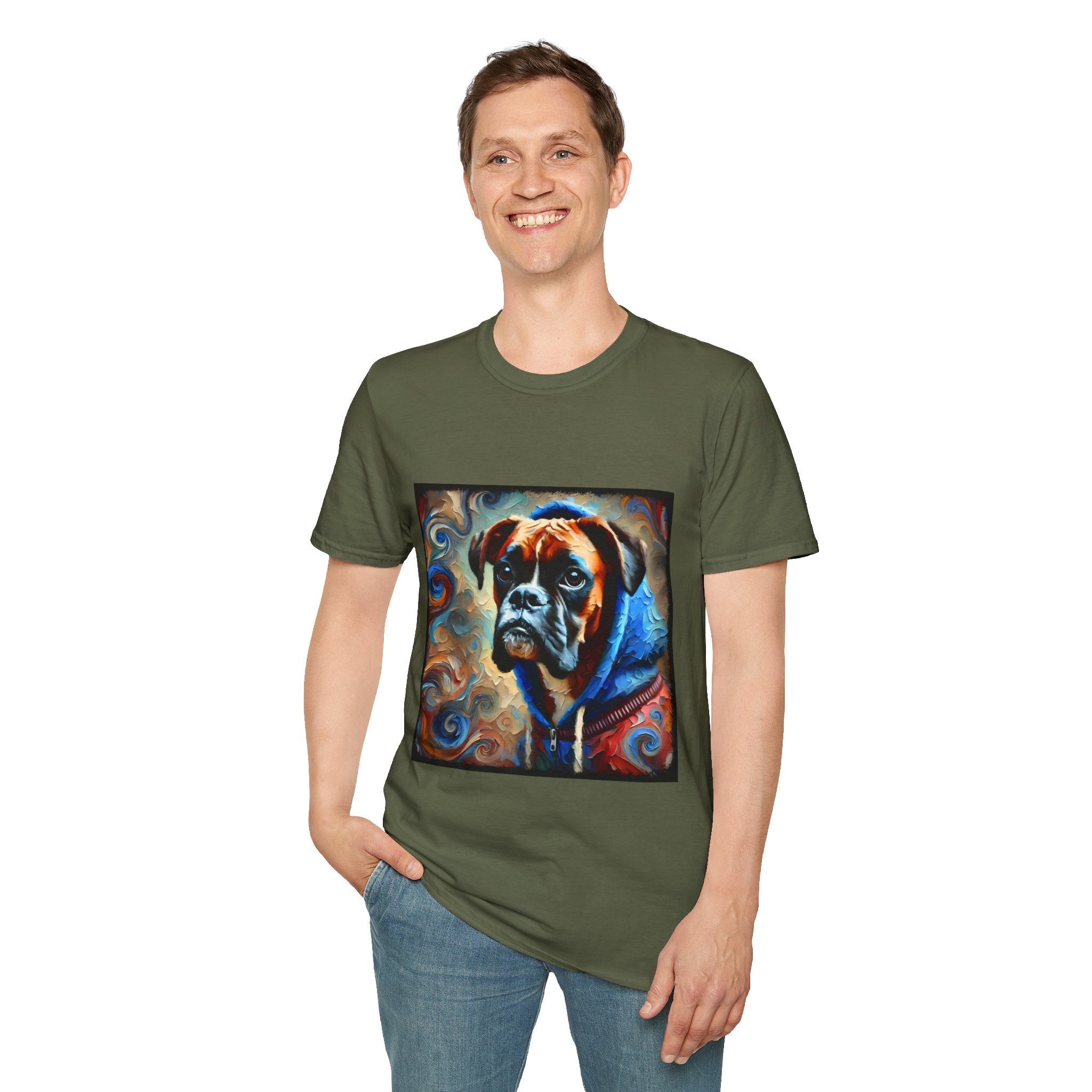 Boxer Hoodie Swirl II | Unisex Dog T-Shirt
