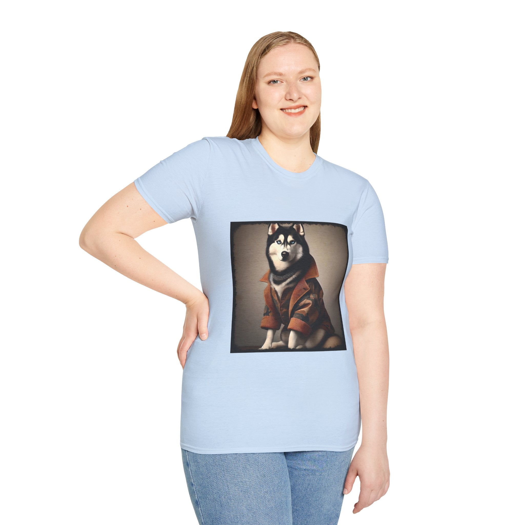 Siberian Husky Camo Cutie | Unisex Dog T-Shirt