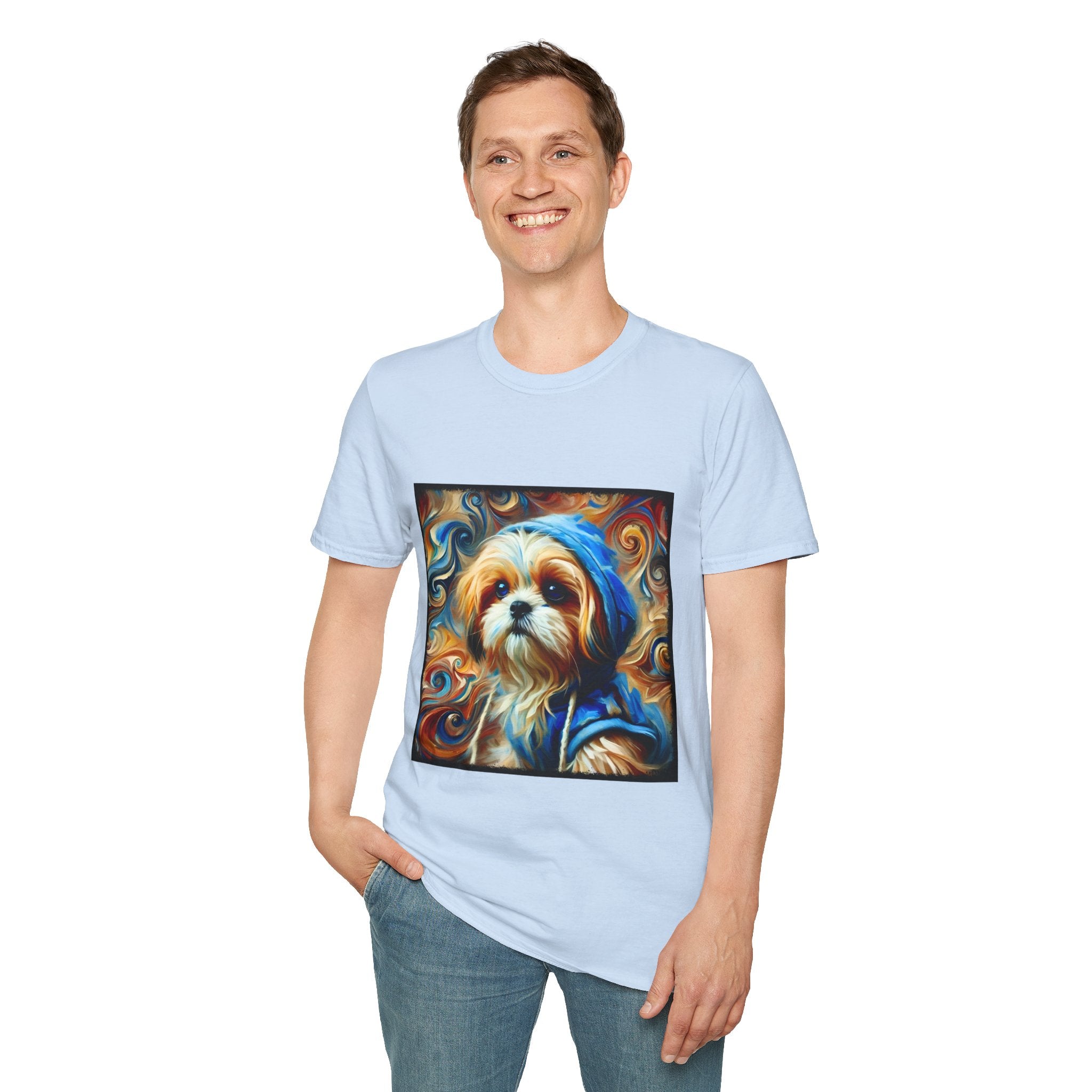 Shih Tzu Comfy Swirl | Unisex Dog T-Shirt