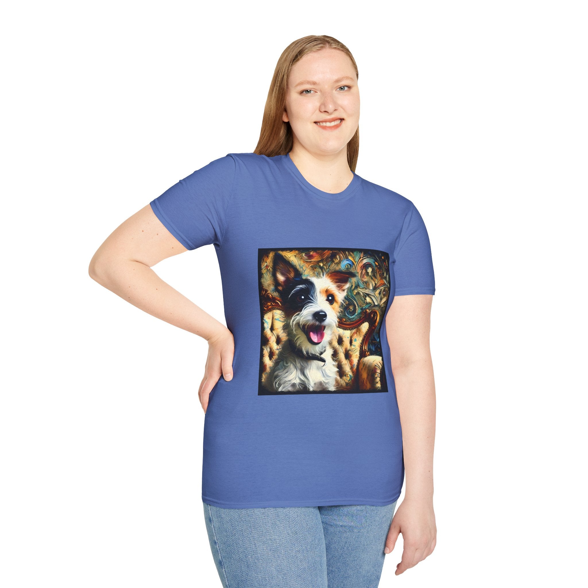 Jack Russell Terrier Blissful Swirl | Unisex Softstyle T-Shirt