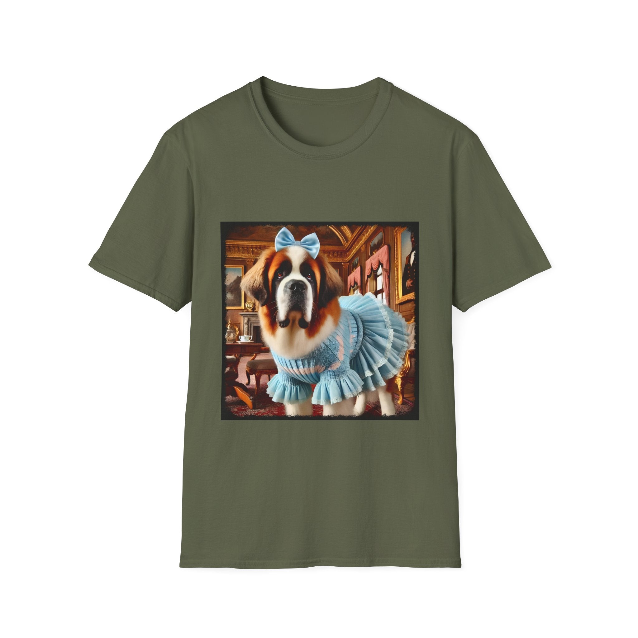 Saint Bernard Posh Pearl | Unisex Dog T-Shirt