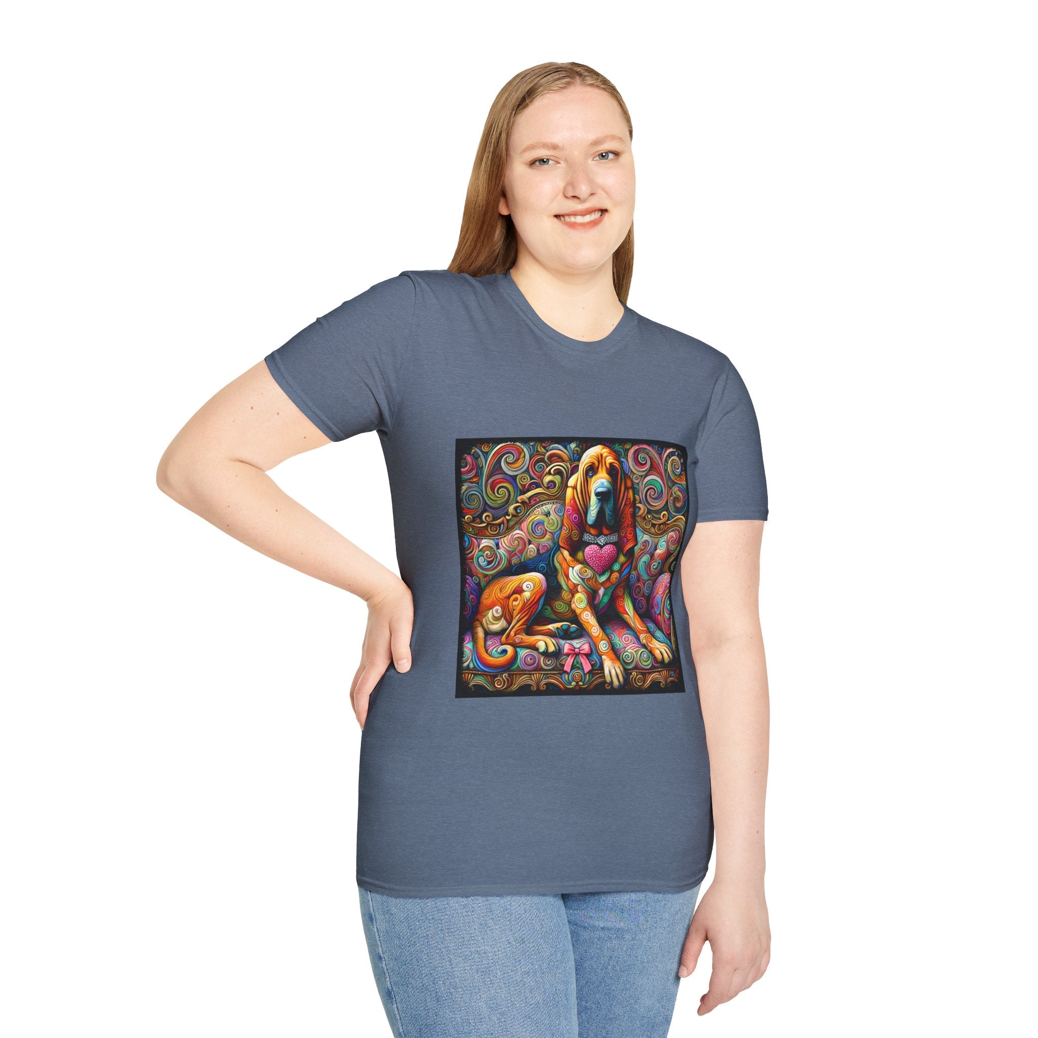 Bloodhound Love Swirl | Unisex Dog T-Shirt