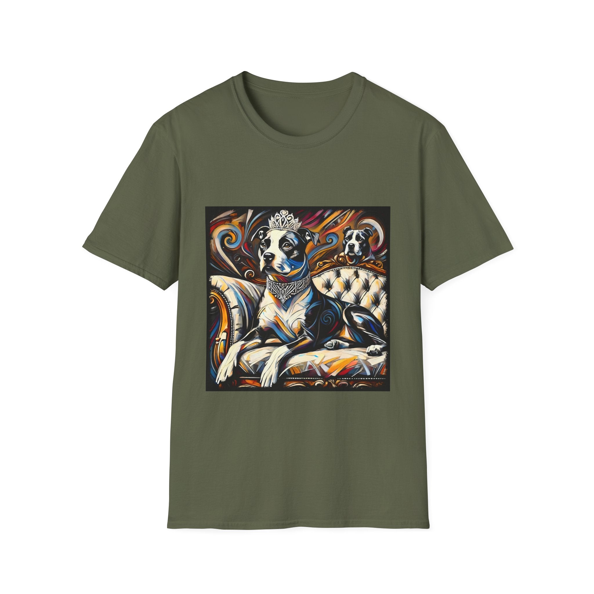 American Pit Bull Terrier Bold Princess Swirl  | Unisex Dog T-Shirt