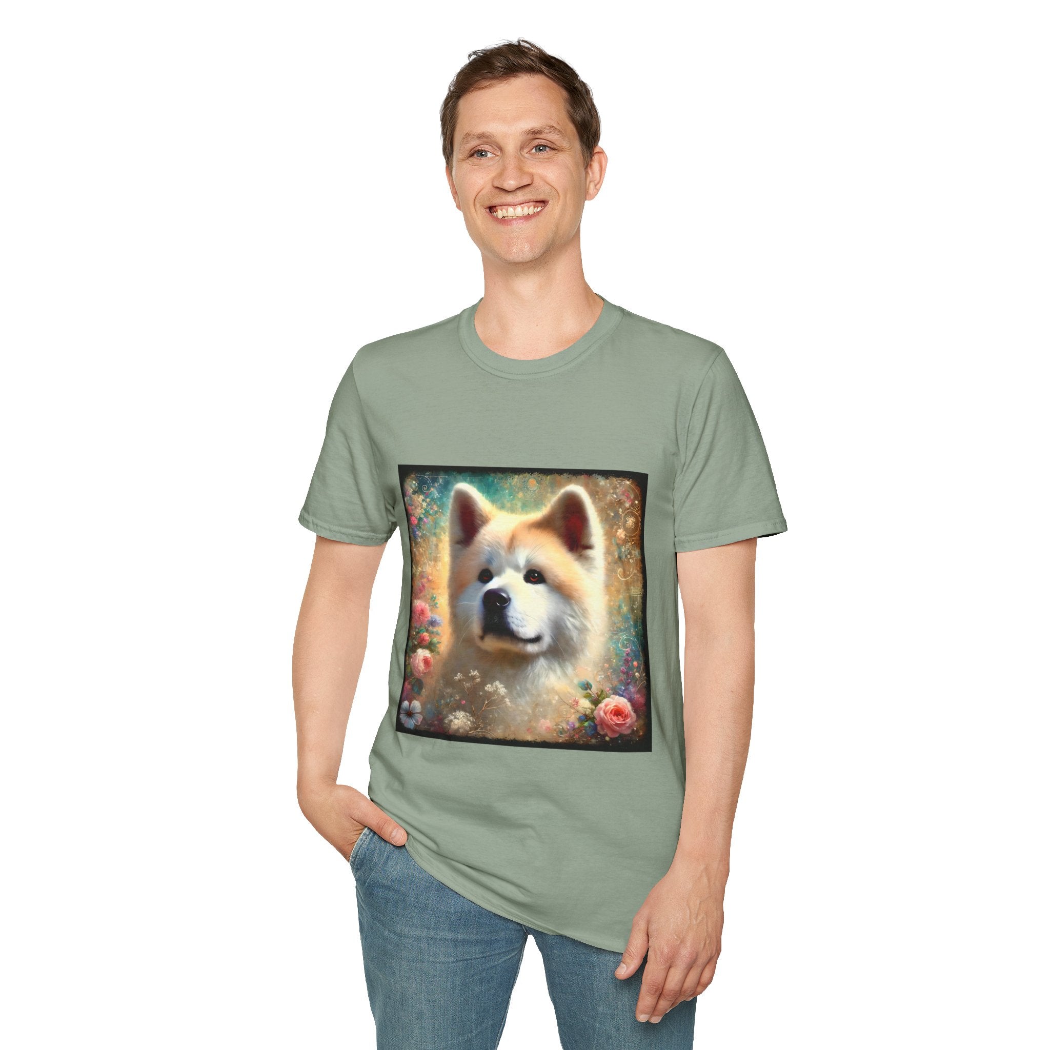 Akita Cosmic Garden | Unisex Dog T-Shirt