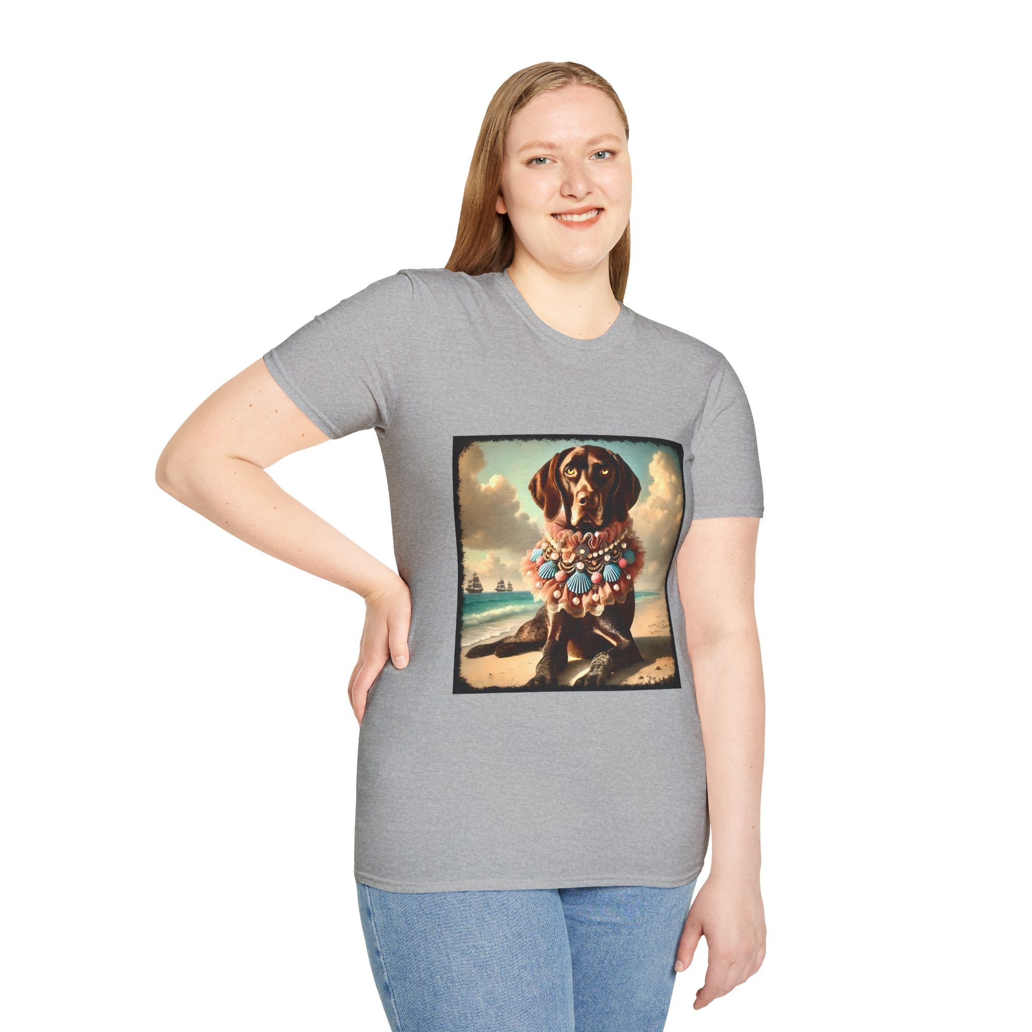 German Shorthaired Pointer Beach Babe | Unisex Dog T-Shirt