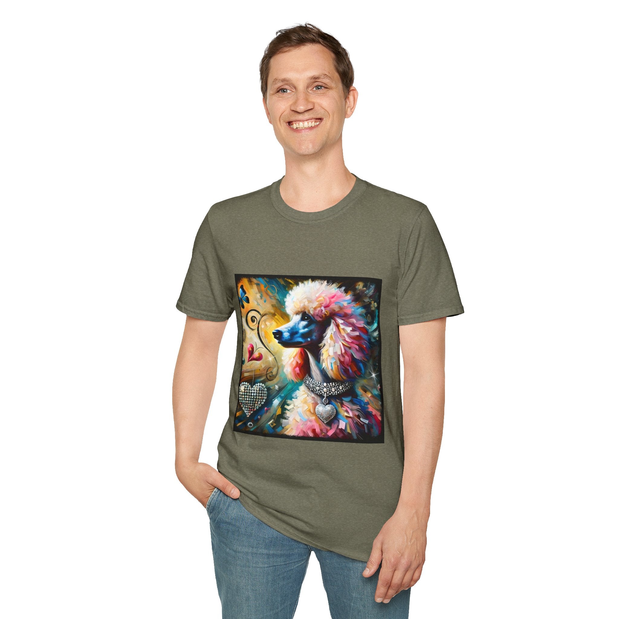 Poodle Diamond Heart Classic | Unisex Dog T-Shirt