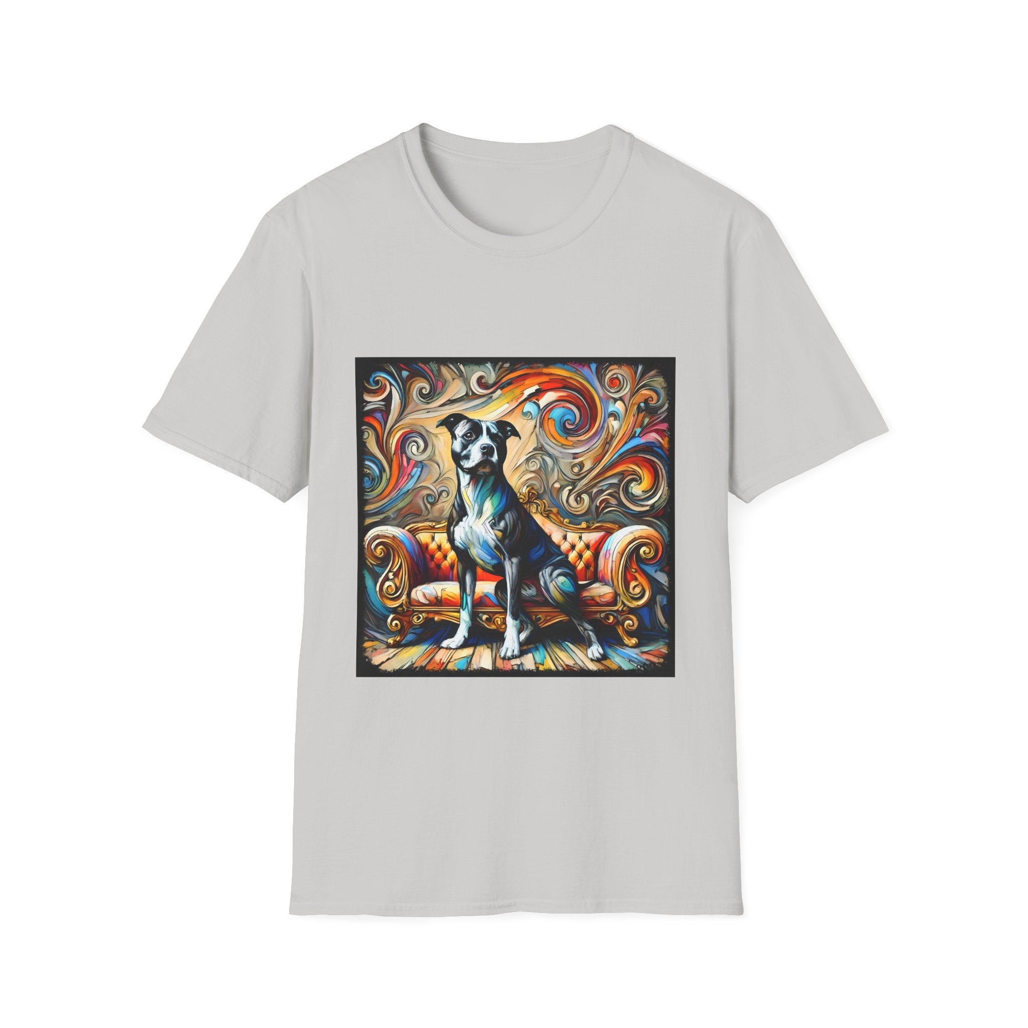 American Pit Bull Terrier Kaleidoscopic Swirl  | Unisex Dog T-Shirt