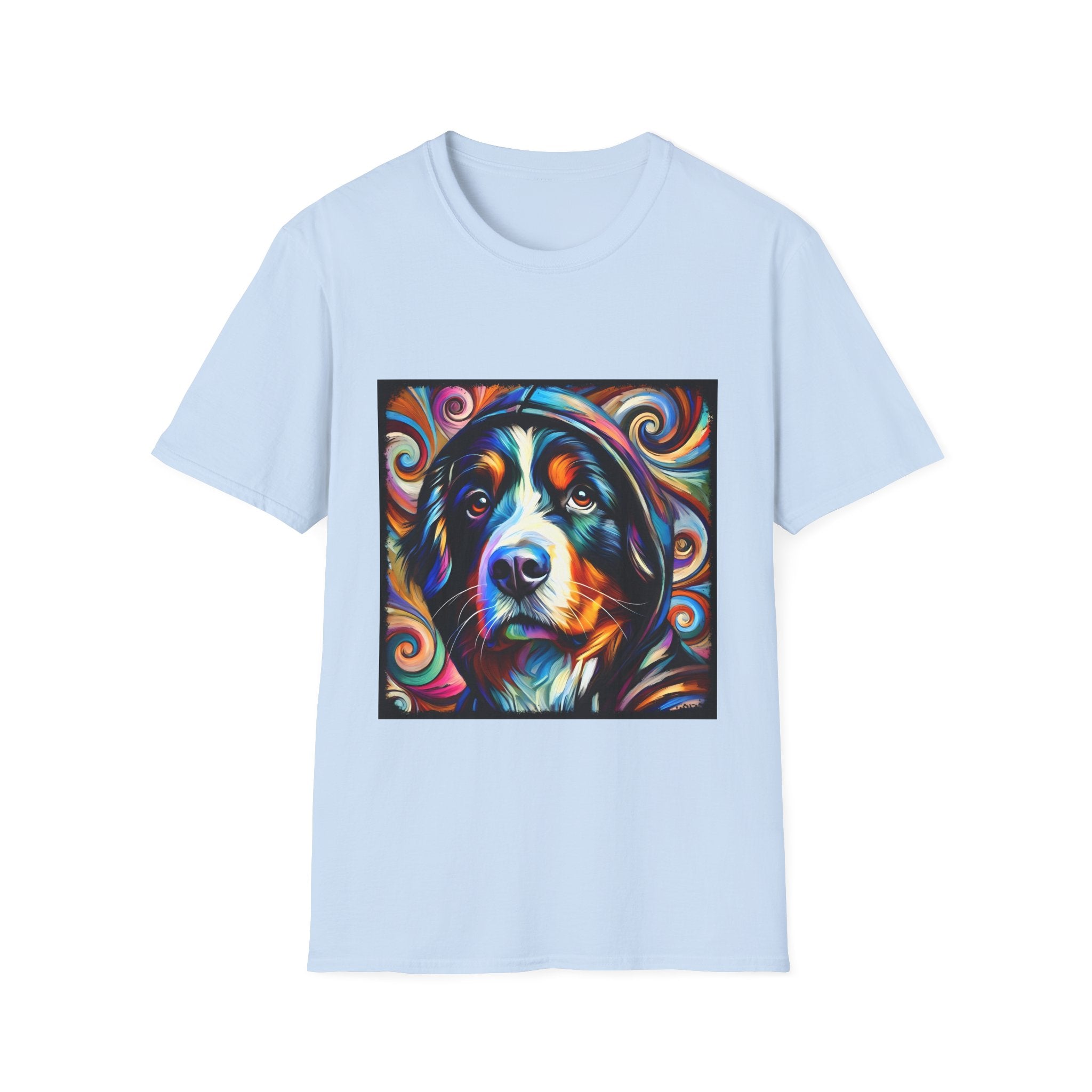 Bernese Mountain Dog Relaxed Swirl | Unisex Dog T-Shirt