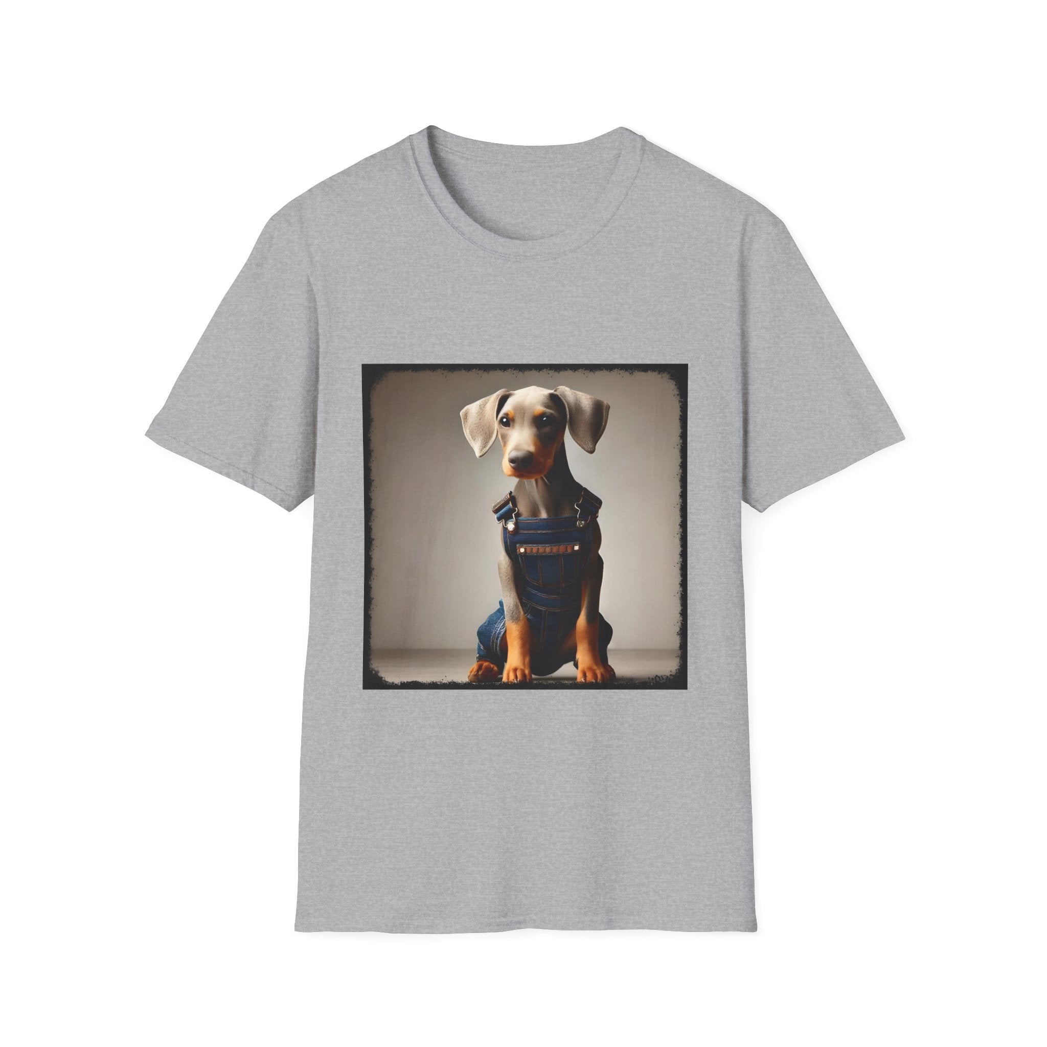 Doberman Pinscher Denim Dawg | Unisex Dog T-Shirt