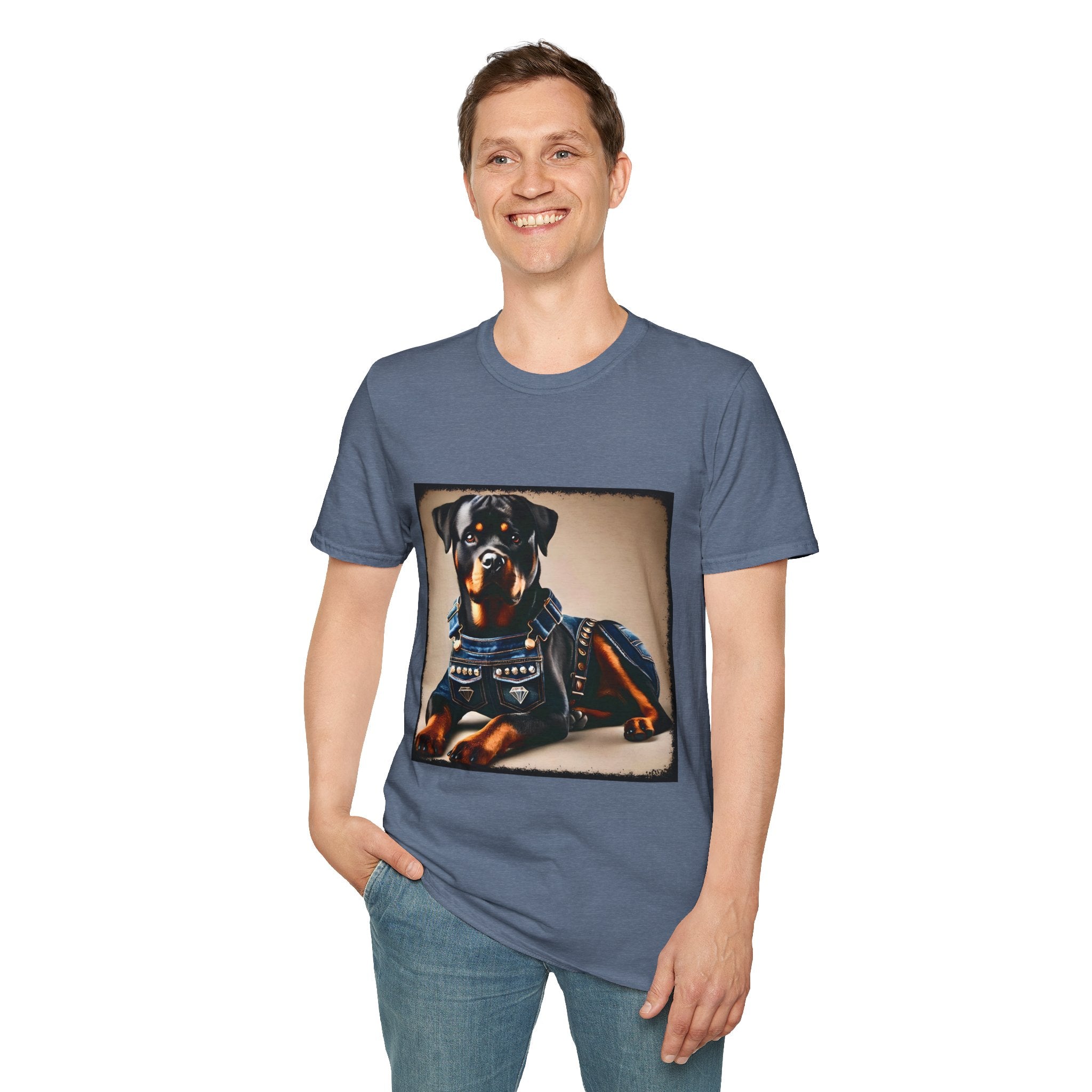 Rottweiler Denim Doll | Unisex Dog T-Shirt