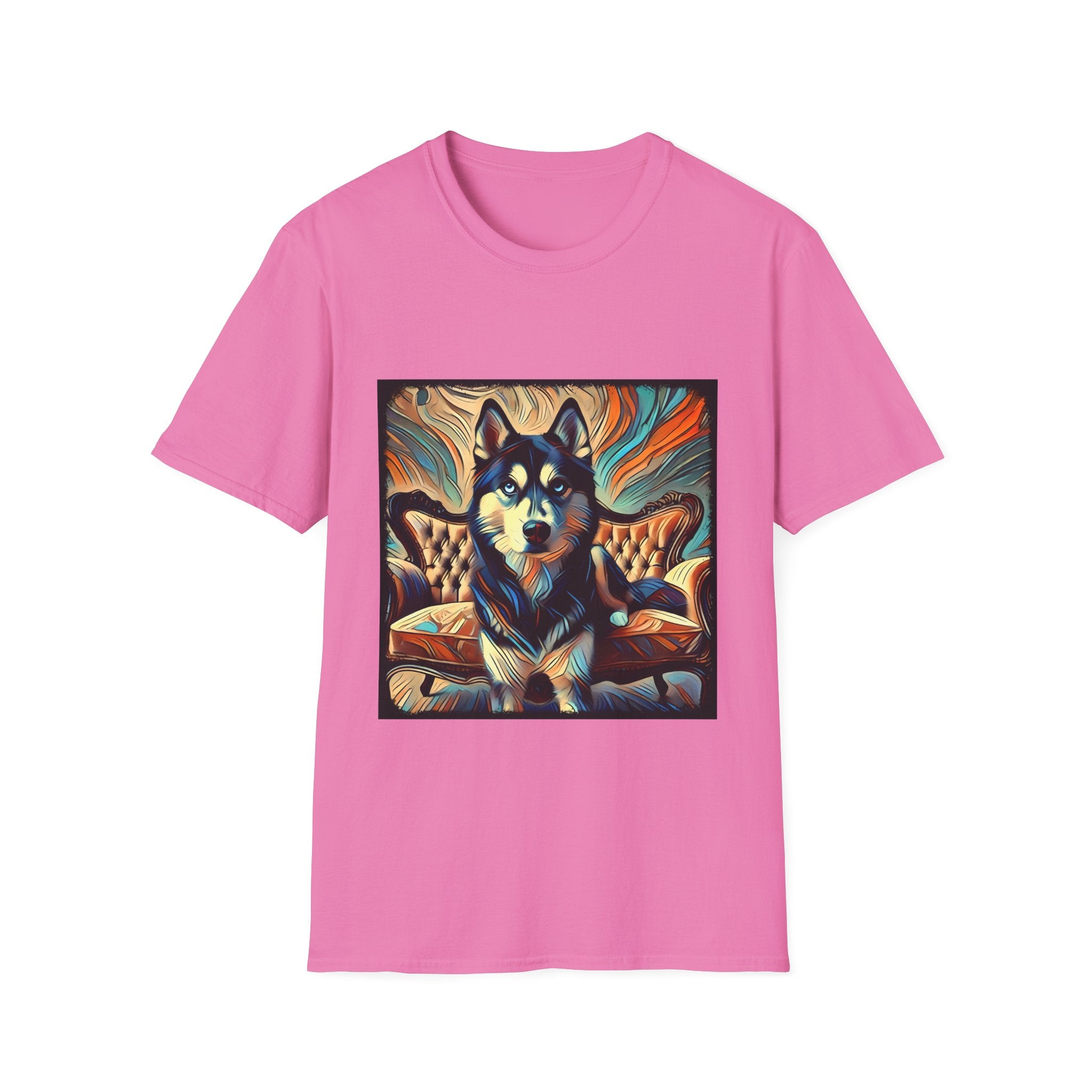 Siberian Husky Teal Classic | Unisex Dog T-Shirt