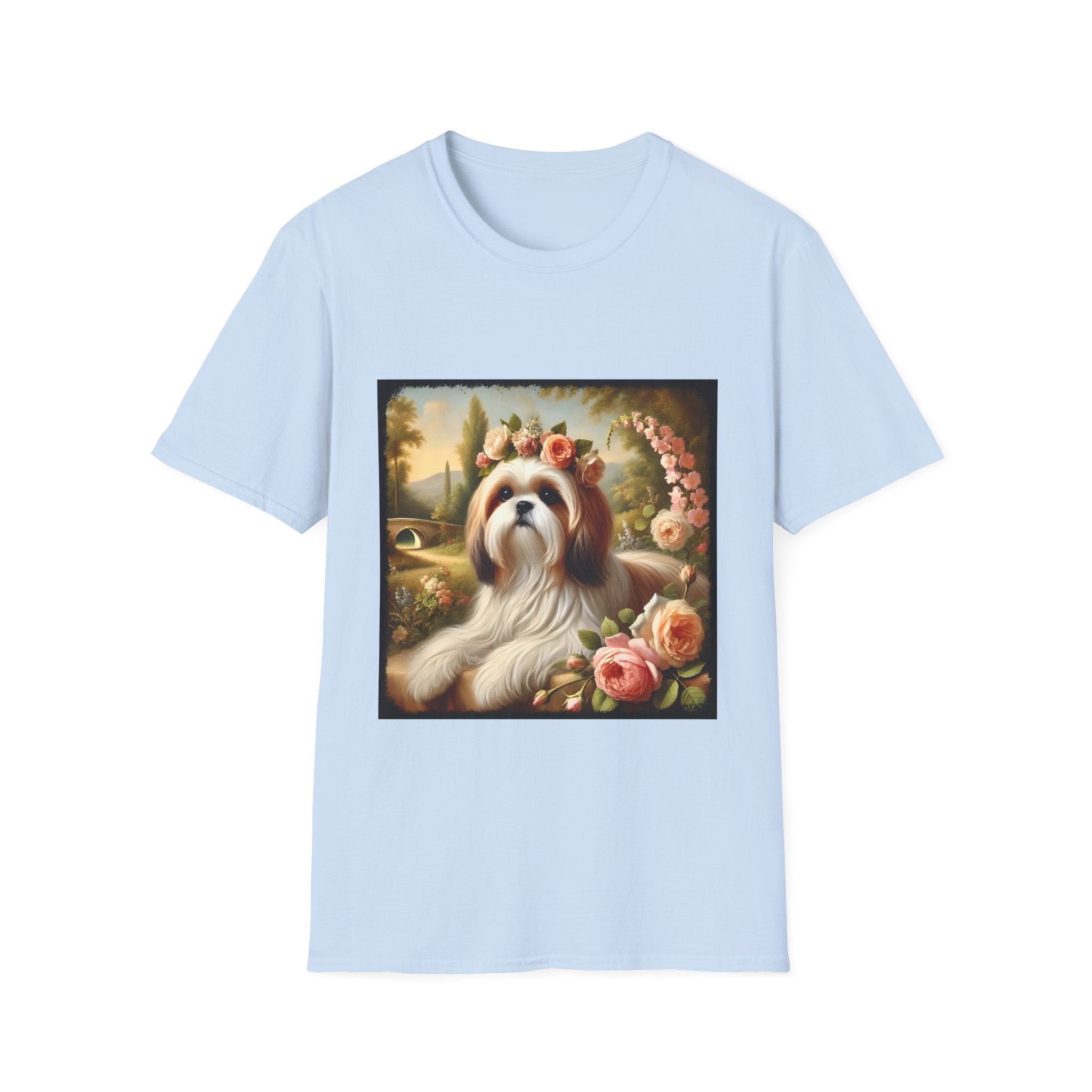 Shih Tzu Botanical Beauty | Unisex Dog T-Shirt