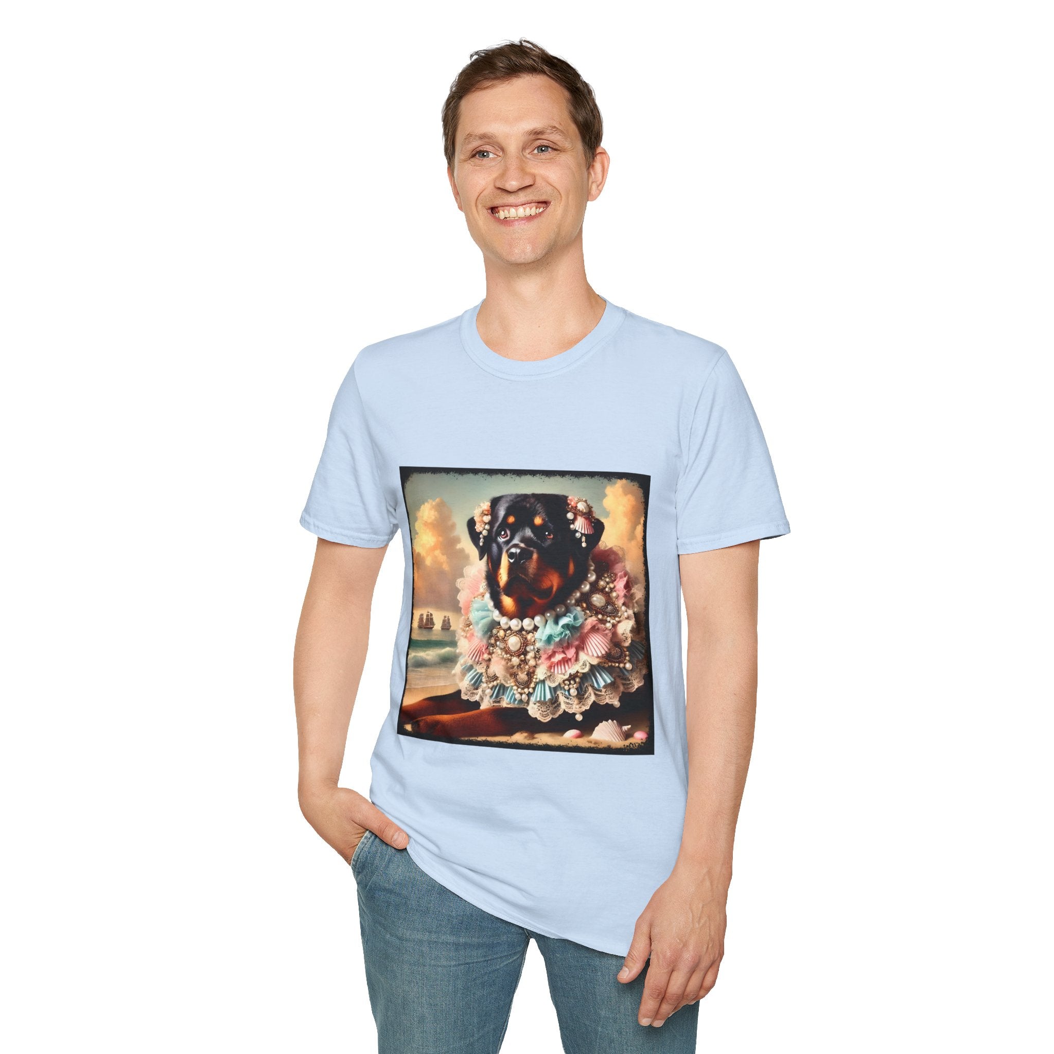 Rottweiler Beach Beauty | Unisex Dog T-Shirt