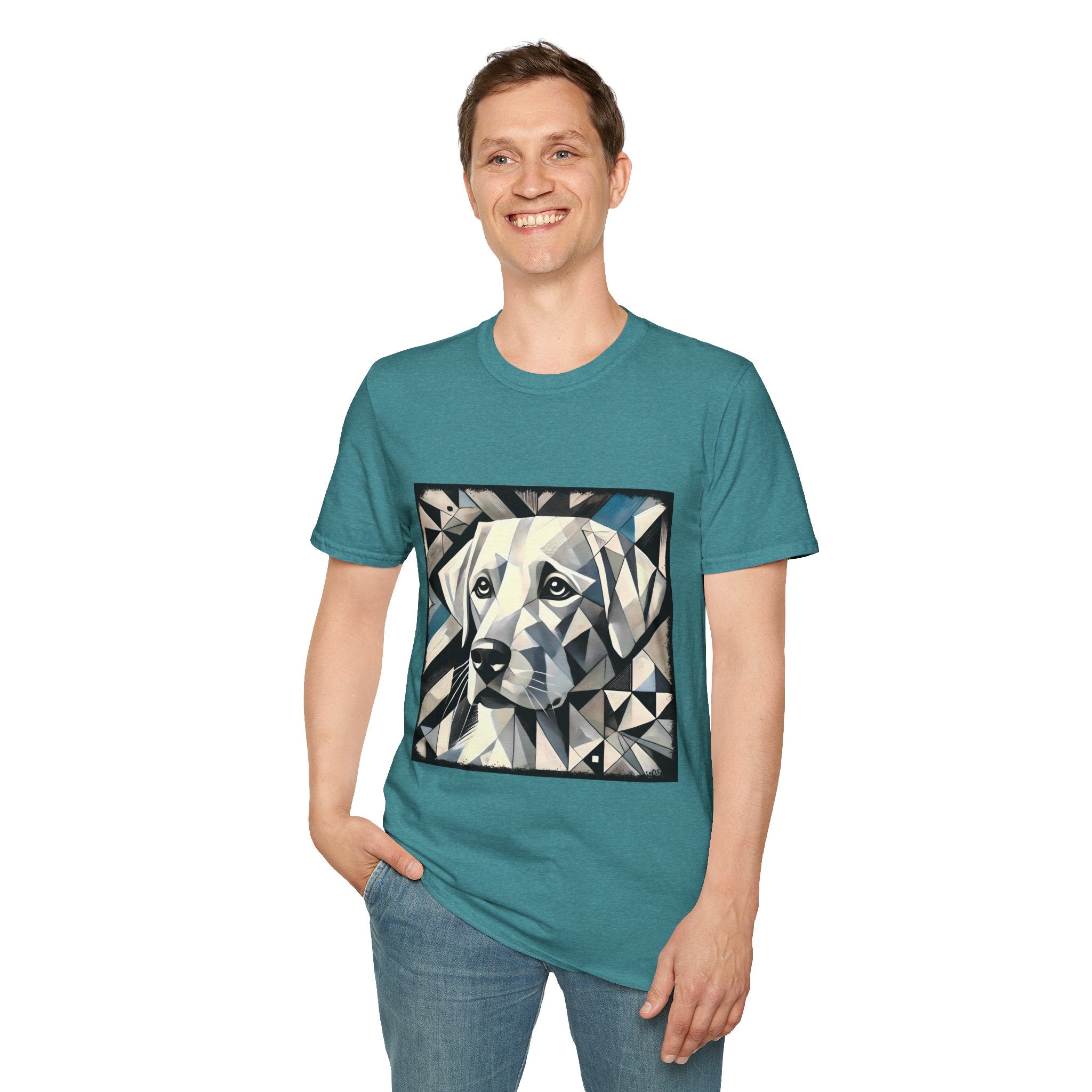 Labrador Retriever White Geometric | Unisex Dog T-Shirt