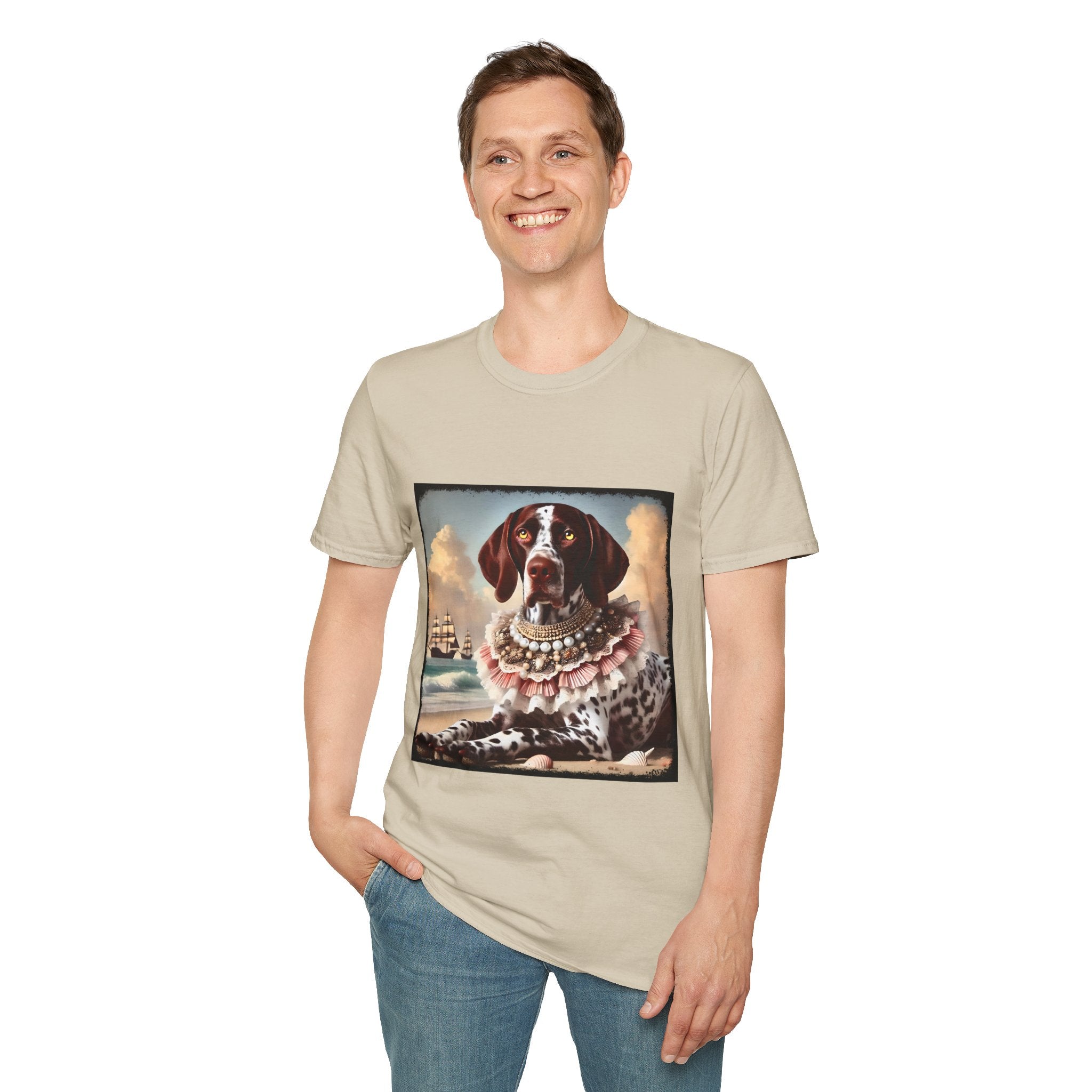 German Shorthaired Pointer Beach Beauty | Unisex Dog T-Shirt