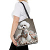 Bichon Frise Jeweled Beauty | Dog Themed Tote Bag
