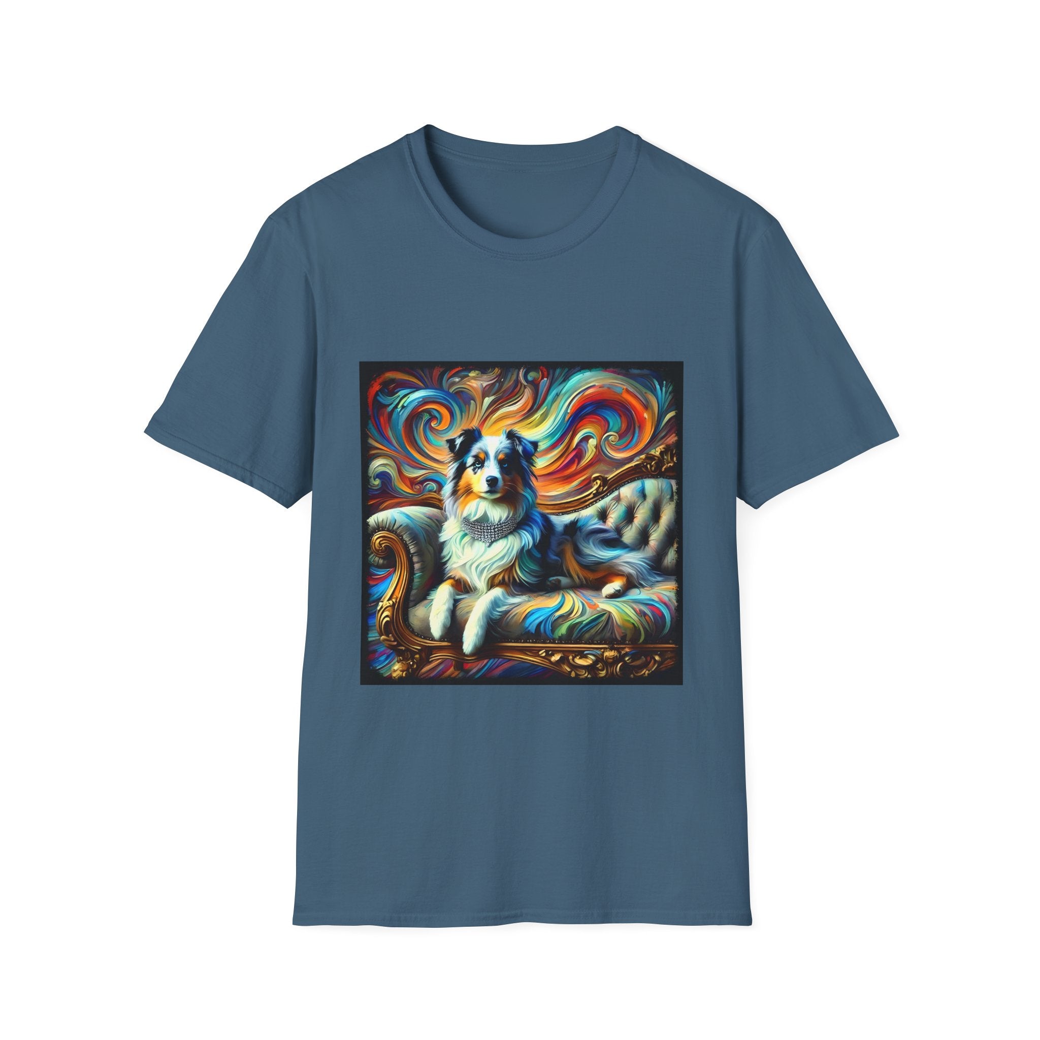 Miniature American Shepherd Vivid Swirl | Unisex Dog T-Shirt