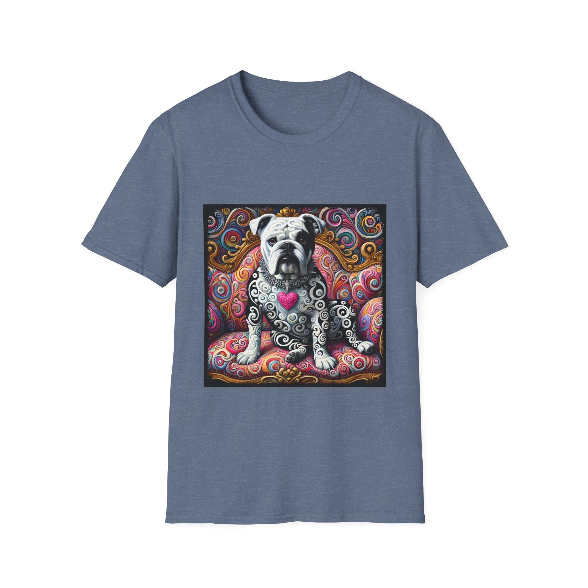 Bulldog Love Swirl | Unisex Dog T-Shirt