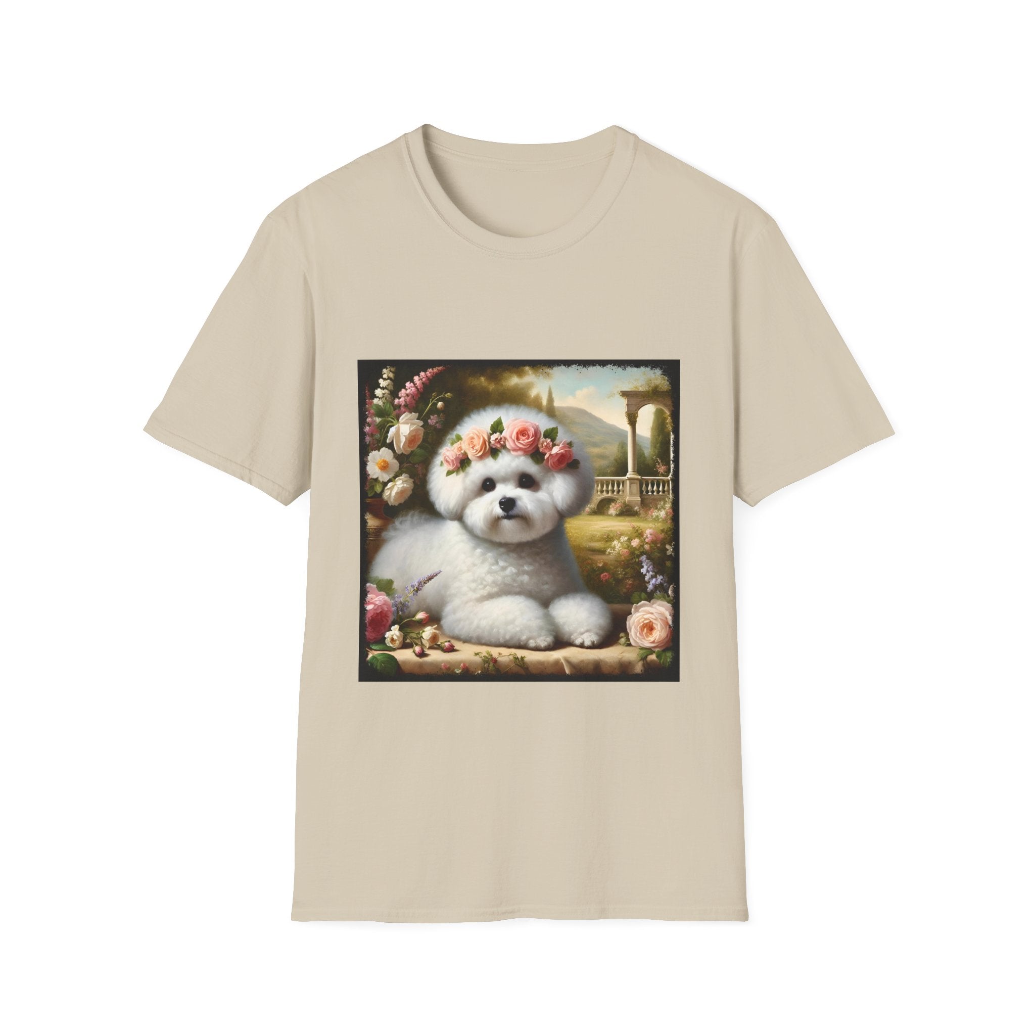 Bichon Frise Rose Pup | Unisex Dog T-Shirt