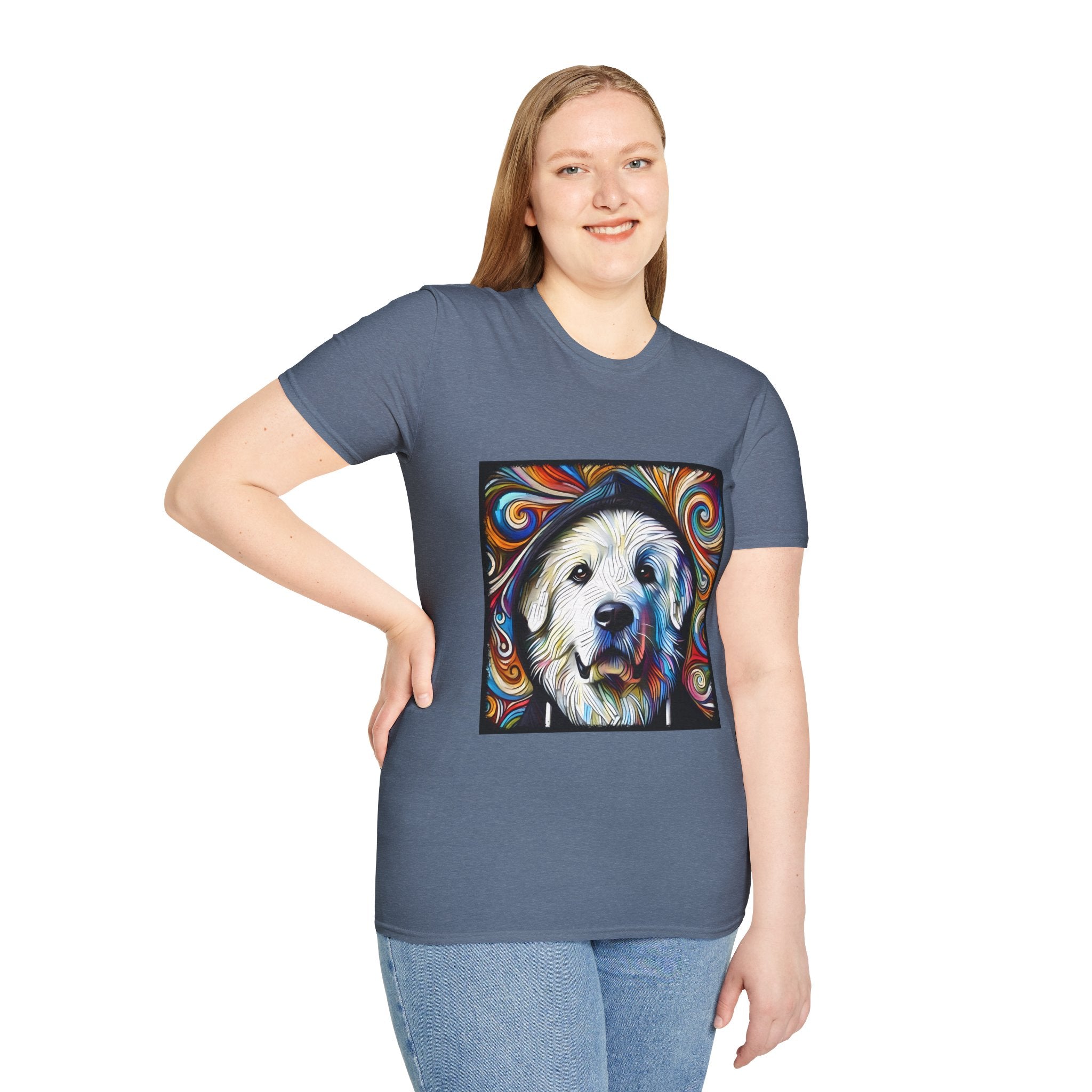 Great Pyrenees Relaxed Swirl | Unisex Dog T-Shirt