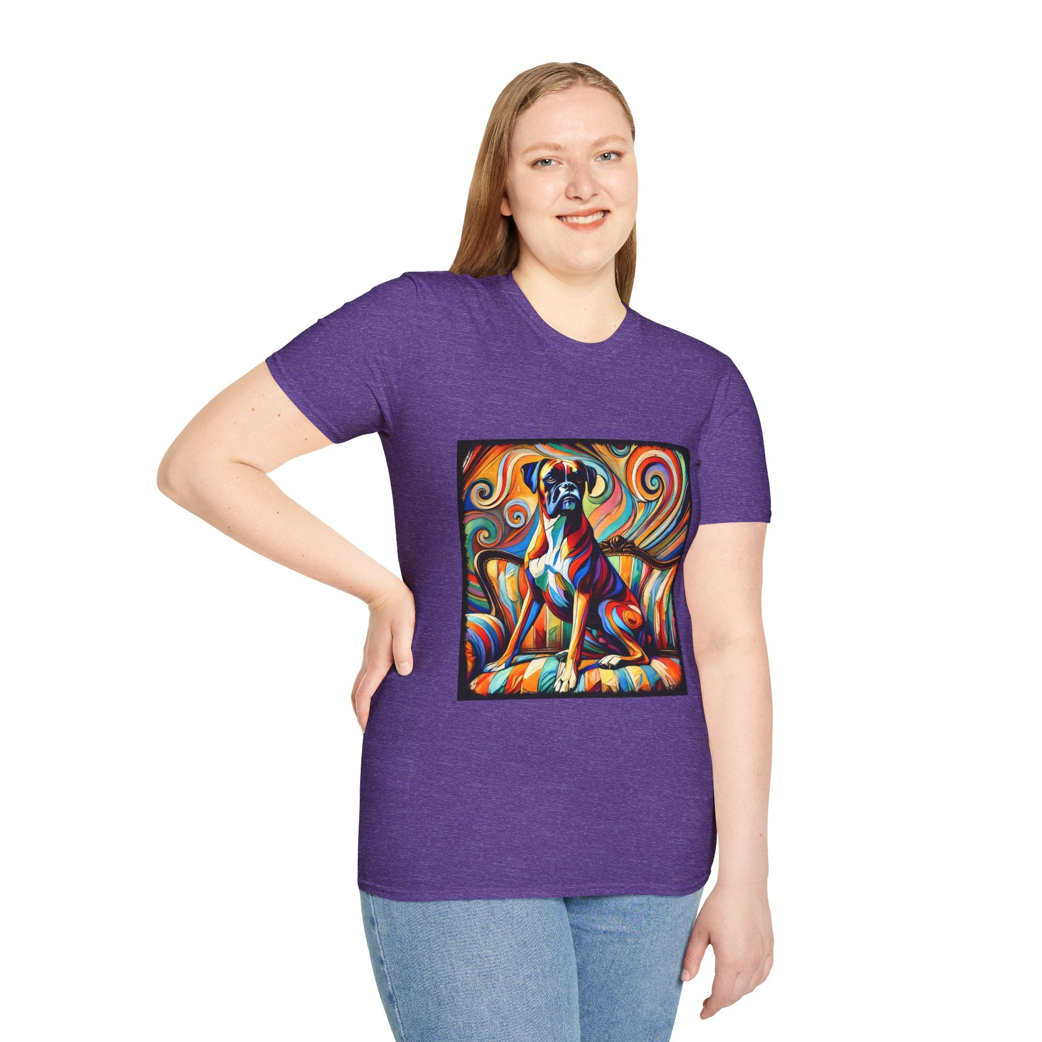 Boxer Mutilcolor Swirl | Unisex Dog T-Shirt