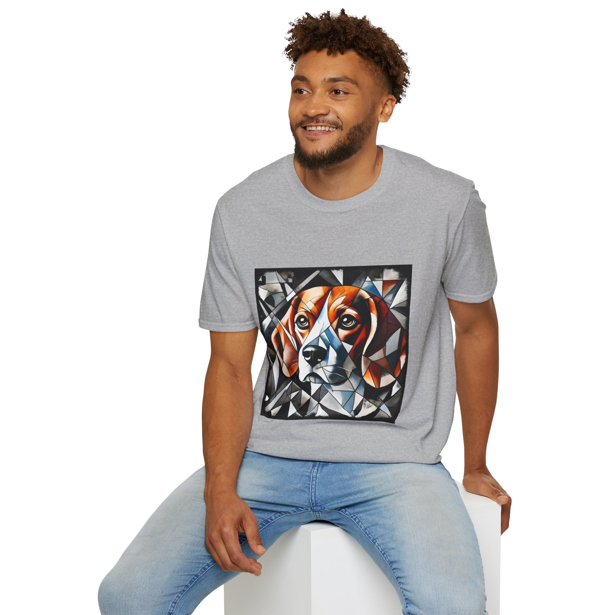 Beagle Bold Geometric | Unisex Dog T-Shirt