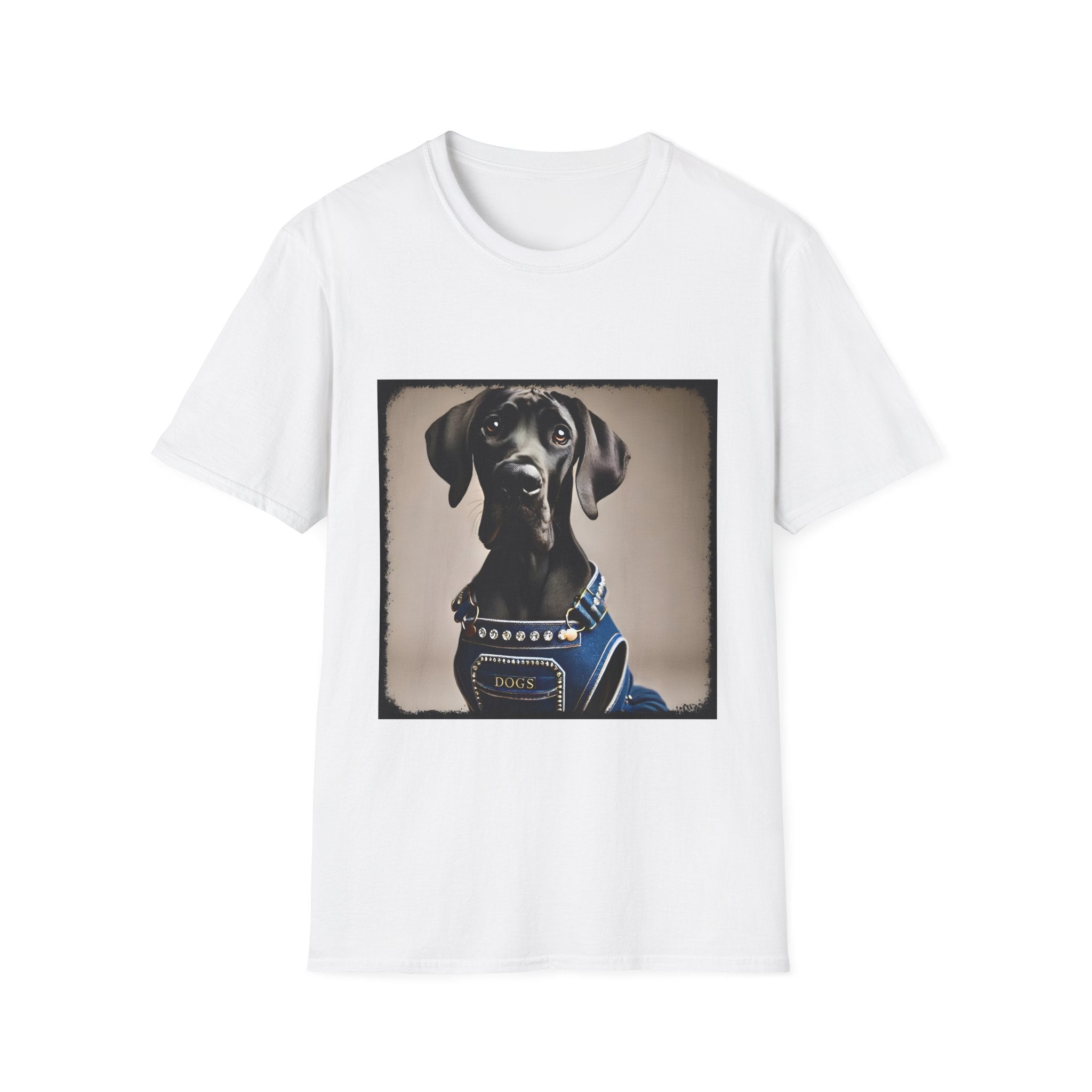 Great Dane Denim Dog | Unisex Dog T-Shirt