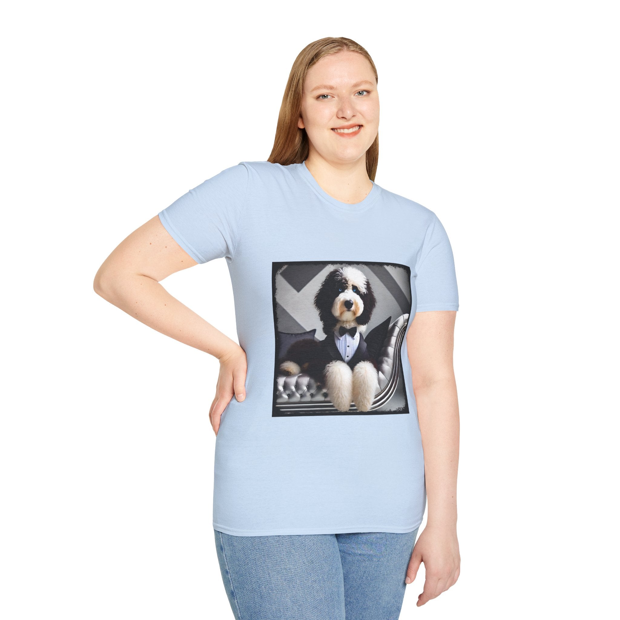 Sheepadoodle Distinguished Gent | Unisex Dog T-Shirt