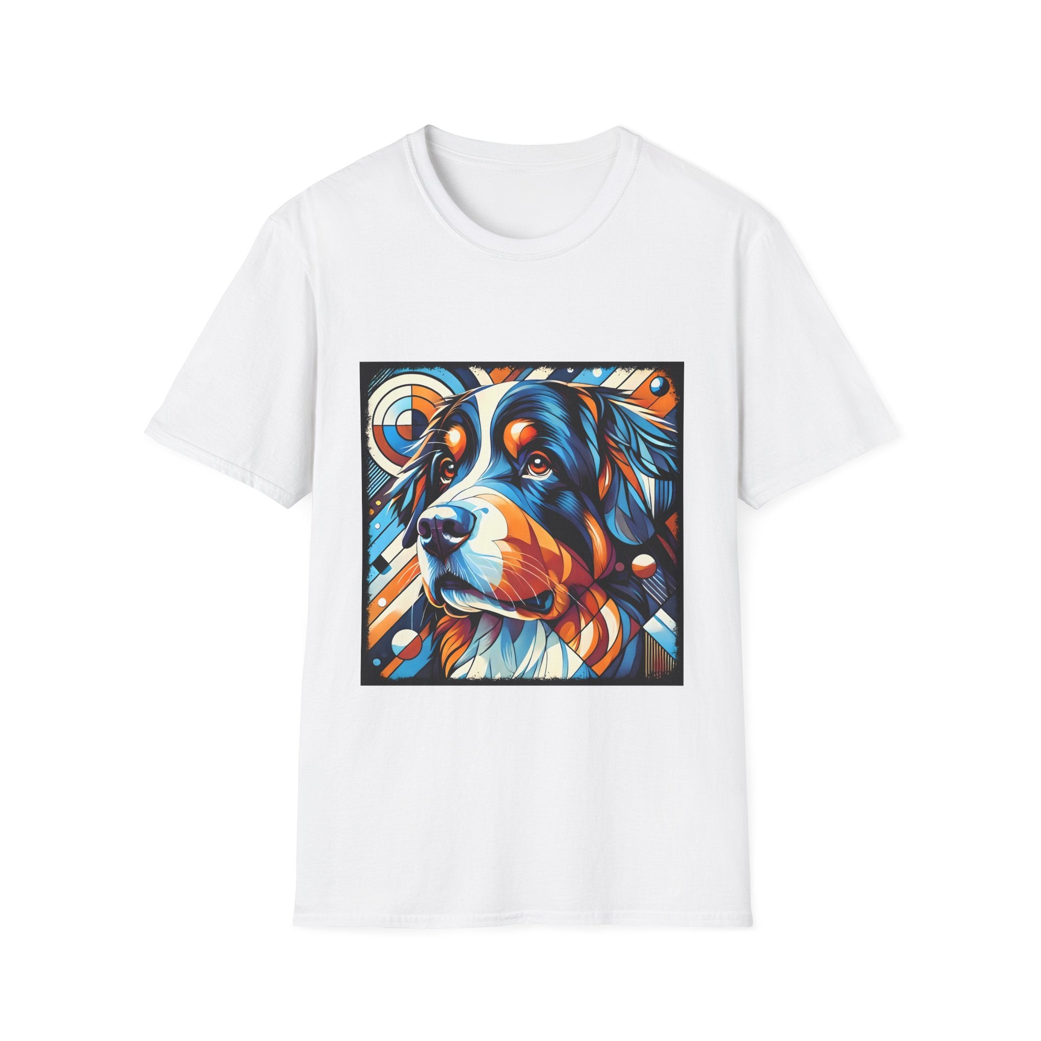 Bernese Mountain Dog Bold Geometric | Unisex Dog T-Shirt