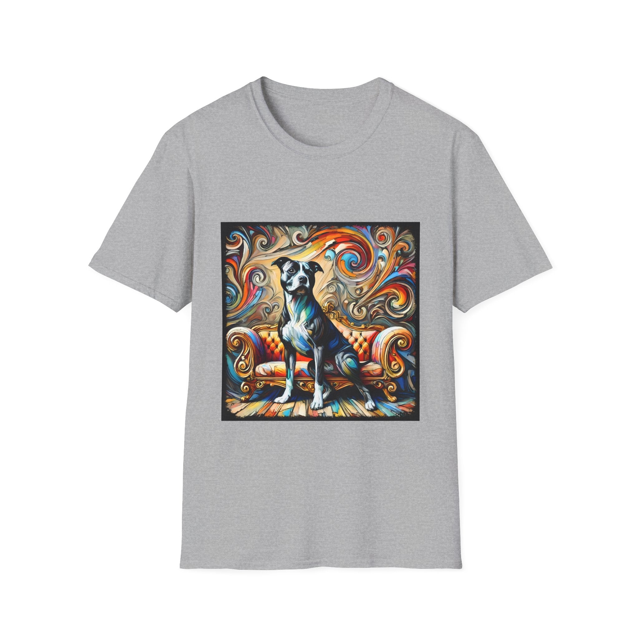 American Pit Bull Terrier Kaleidoscopic Swirl  | Unisex Dog T-Shirt