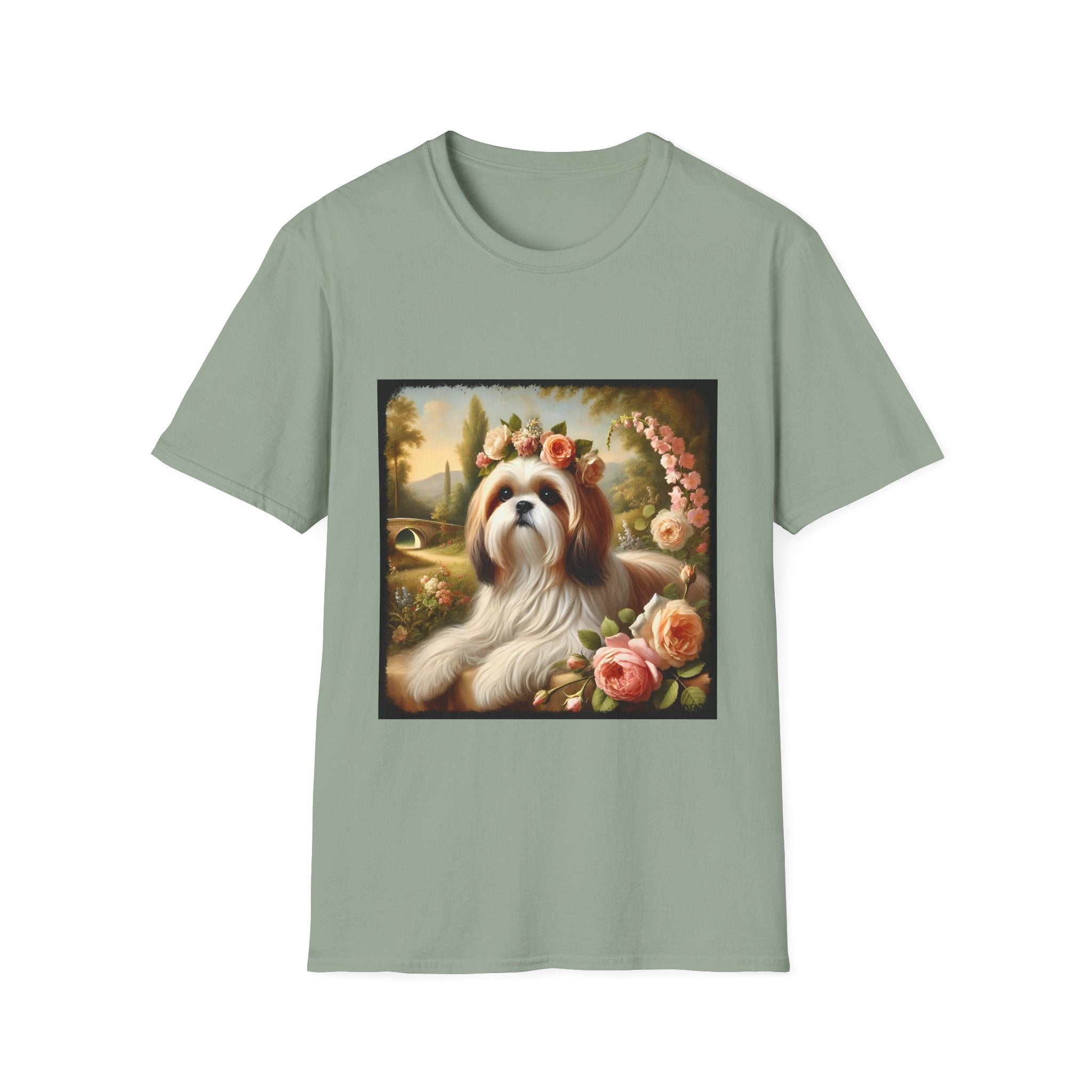 Shih Tzu Botanical Beauty | Unisex Dog T-Shirt