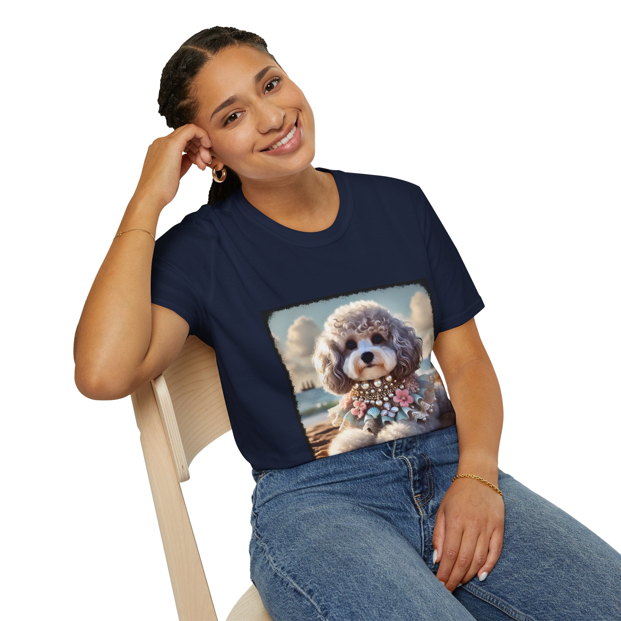 Poodle Silver Siren | Unisex Dog T-Shirt