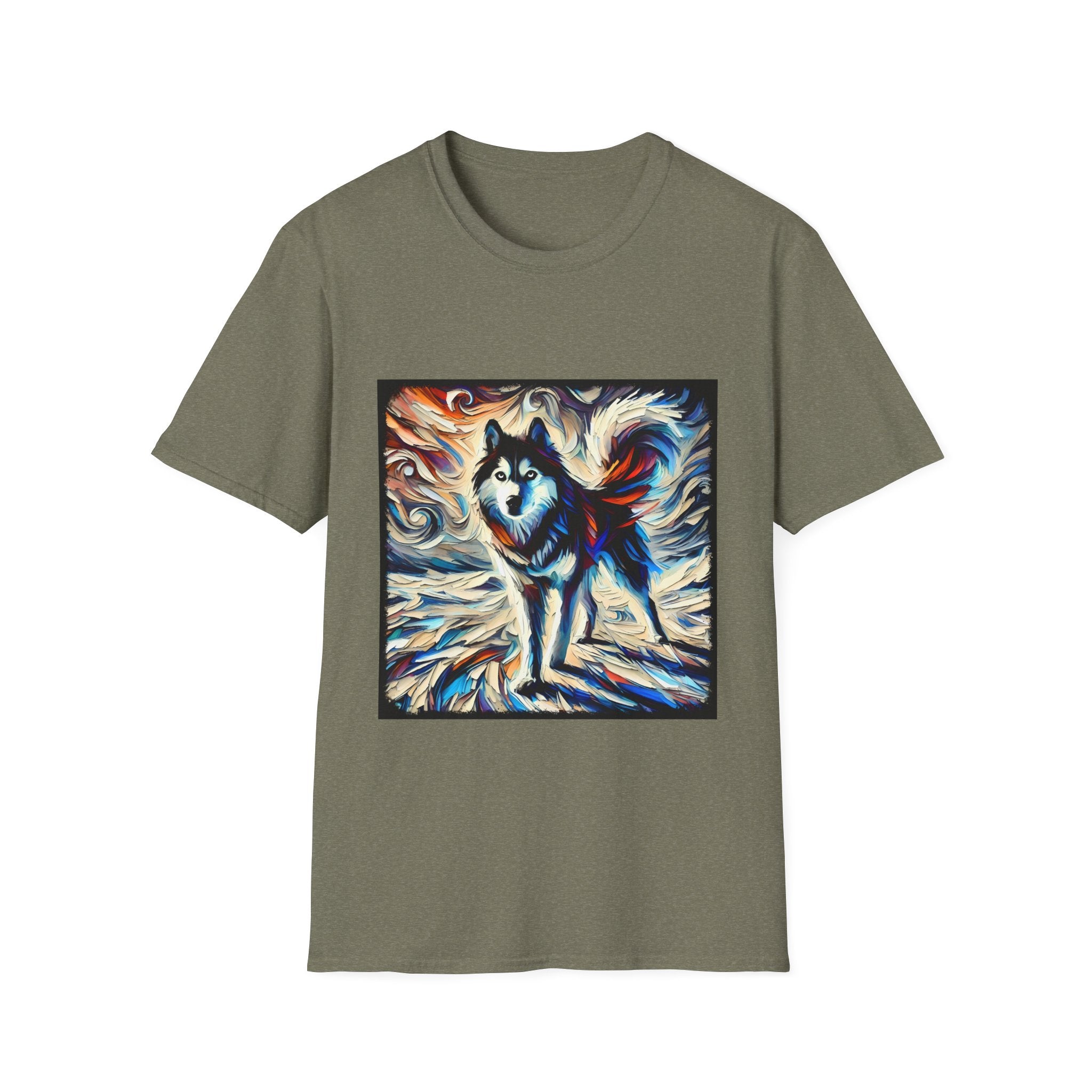 Siberian Husky Vivid Dream Swirl | Unisex Dog T-Shirt