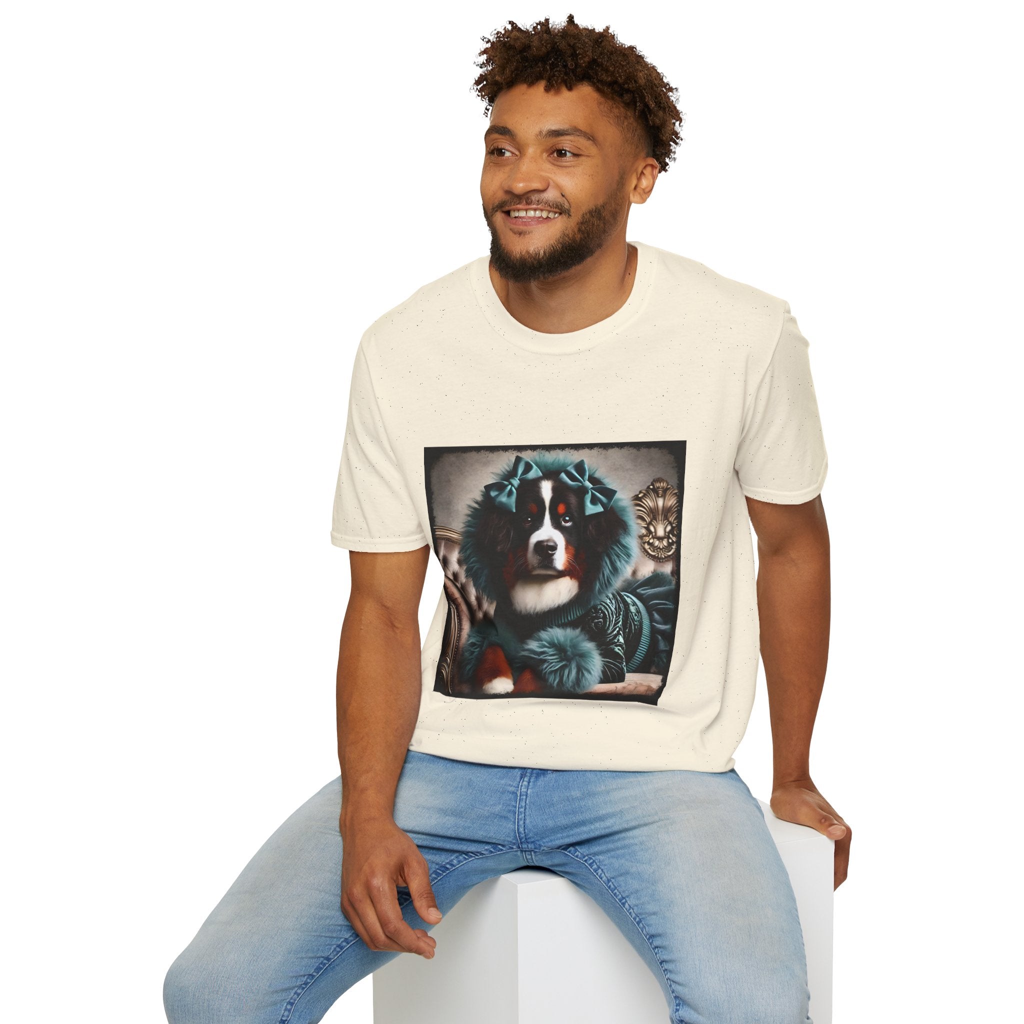Bernese Mountain Dog Velvet and Fur | Unisex Dog T-Shirt