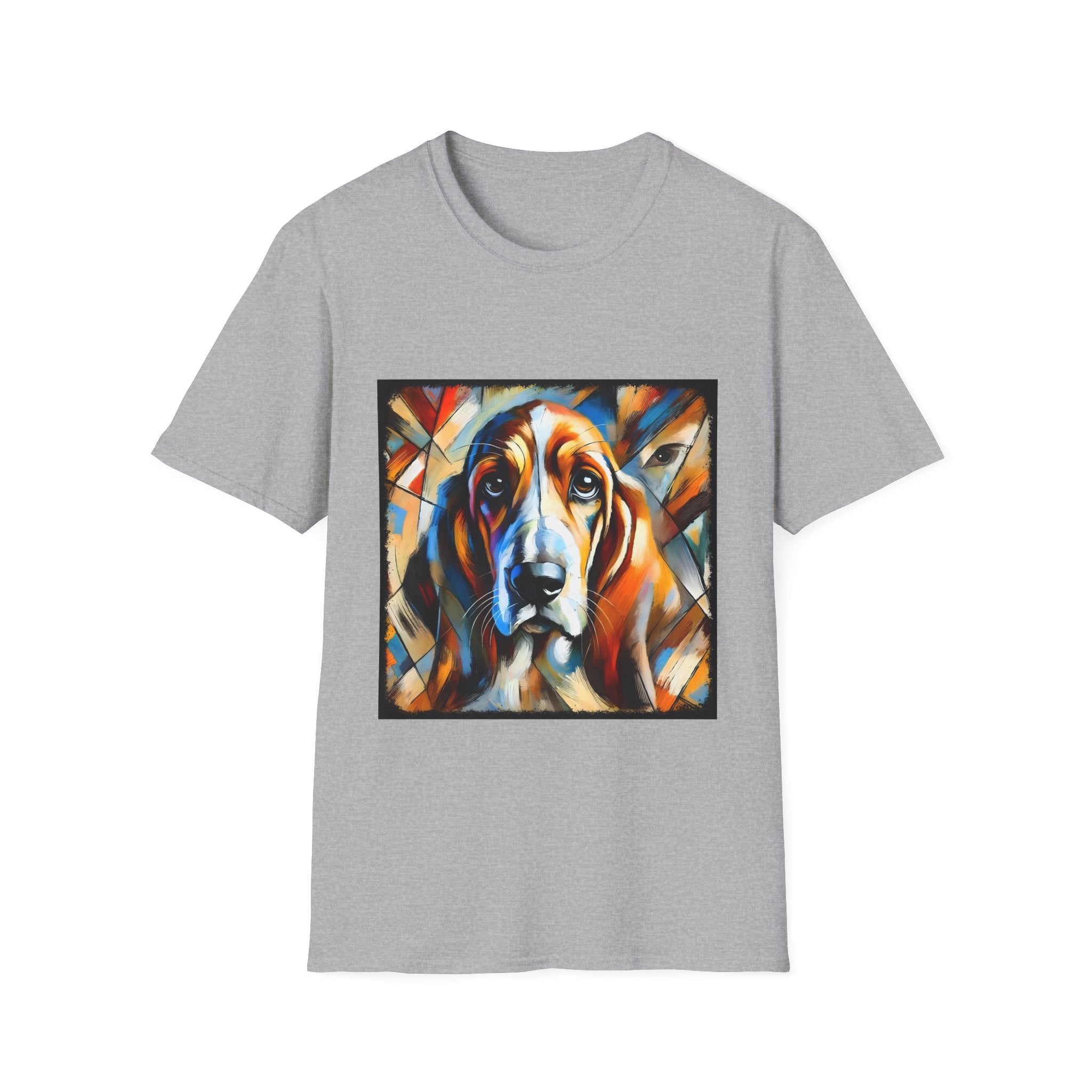 Basset Hound Bold Swirl | Unisex Dog T-Shirt