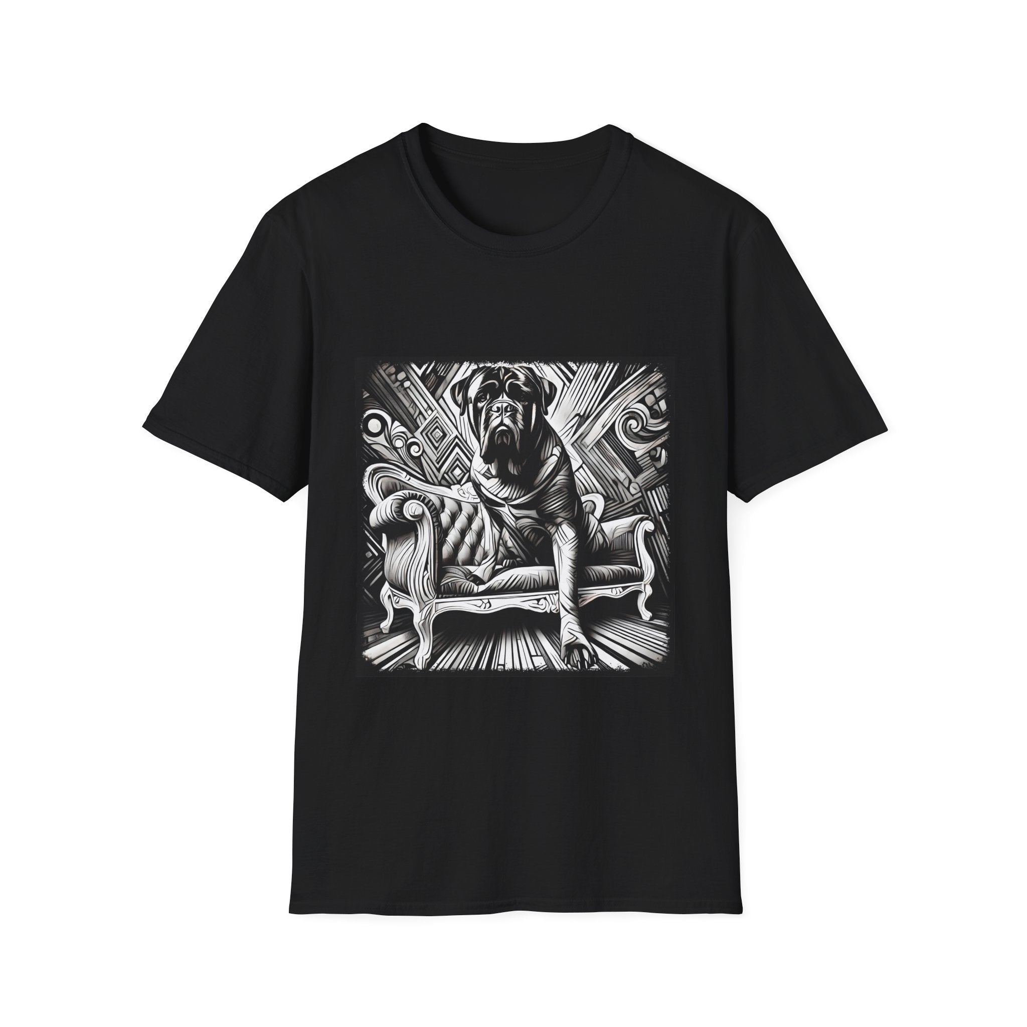 Bullmastiff B&W Bold | Unisex Dog T-Shirt