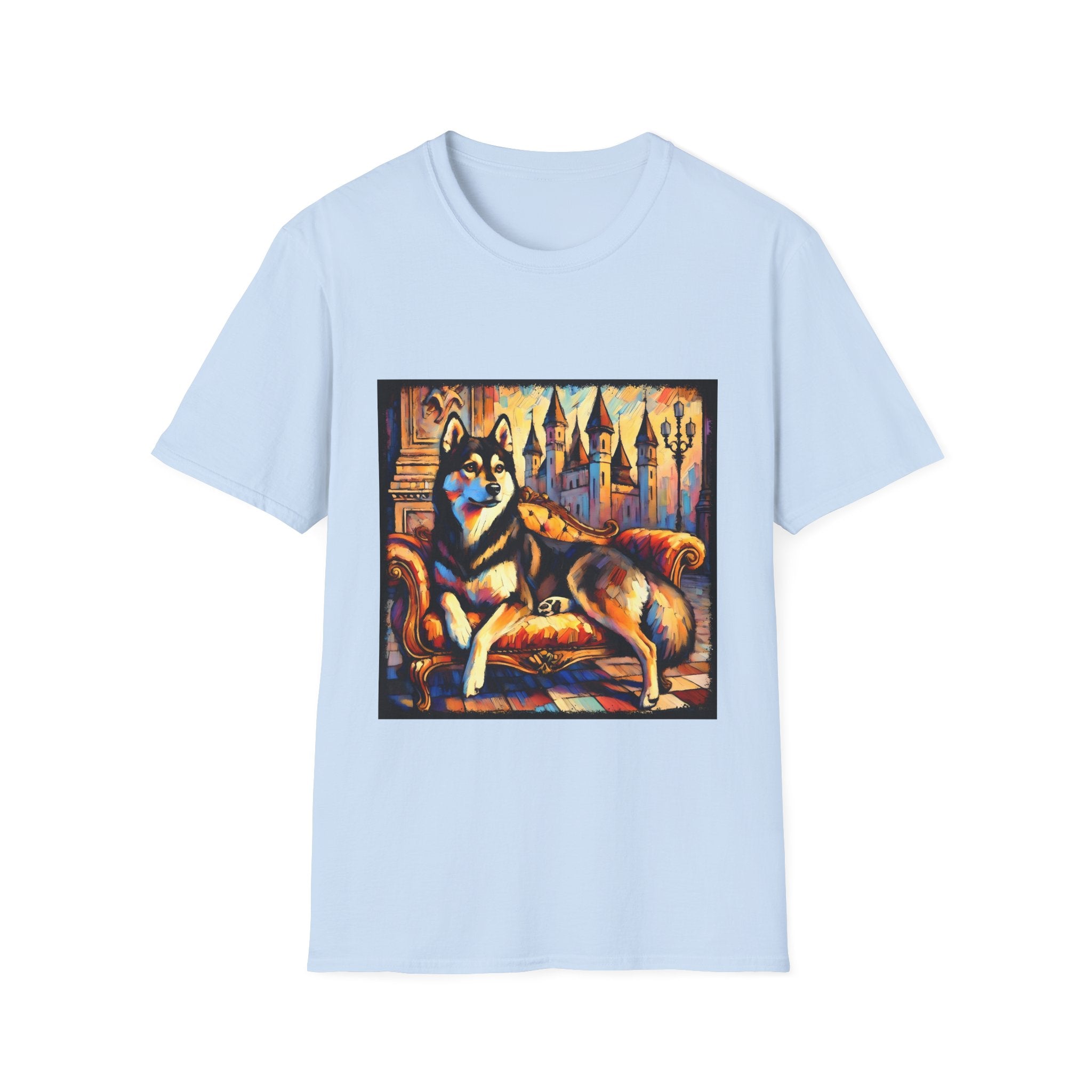 Siberian Husky Watercolor Classic | Unisex Dog T-Shirt