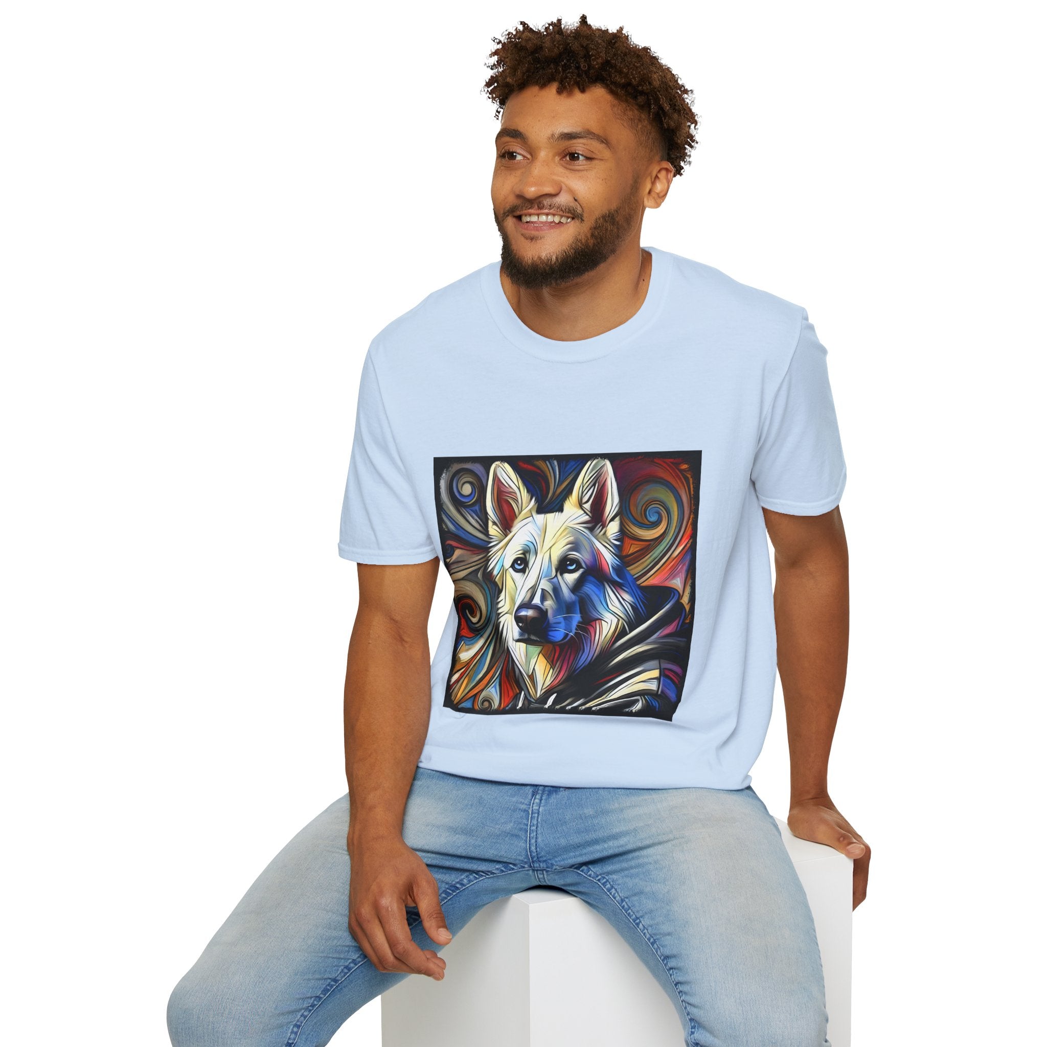 German Shepherd Hoodie Swirl | Unisex Dog T-Shirt