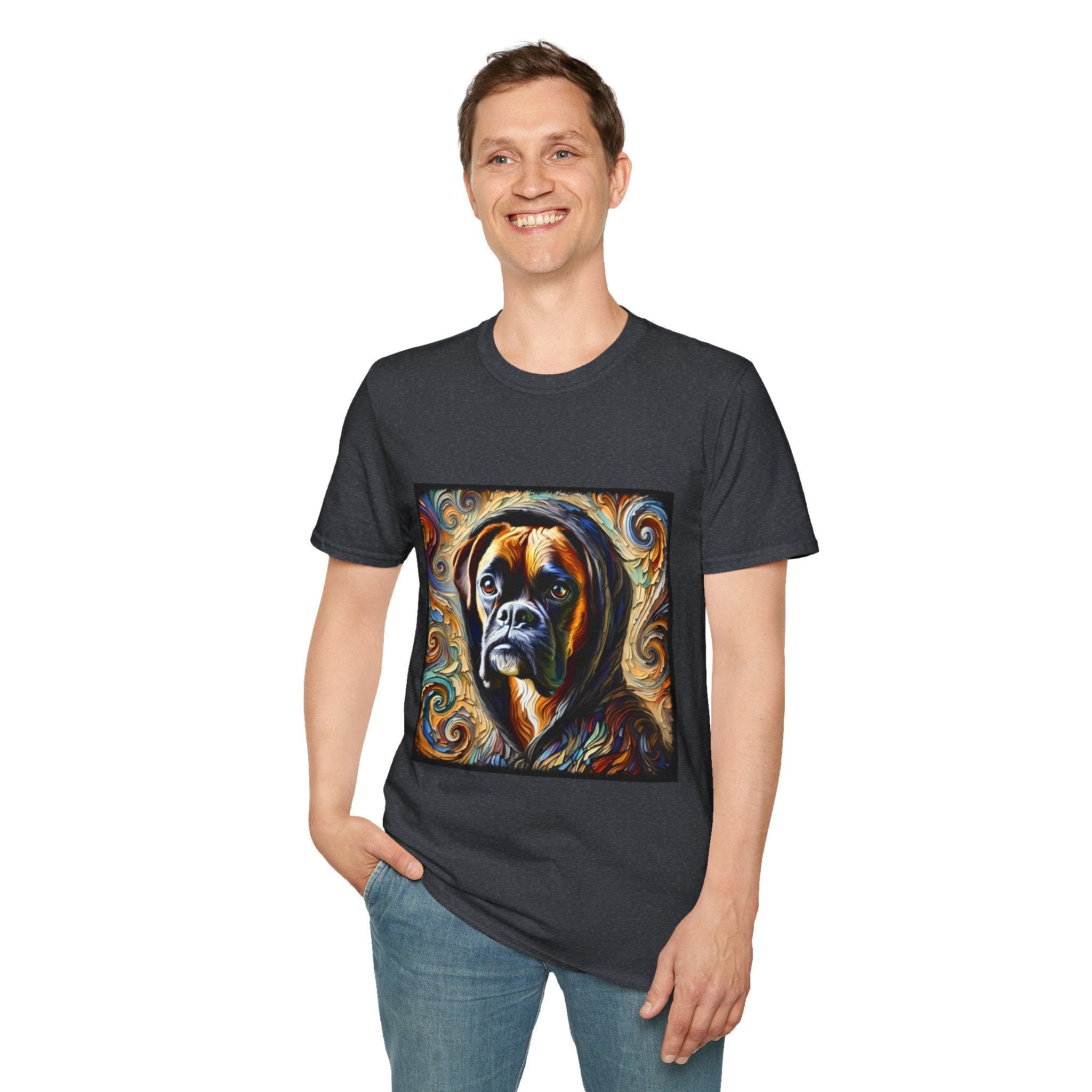 Boxer Urban Swirl | Unisex Dog T-Shirt