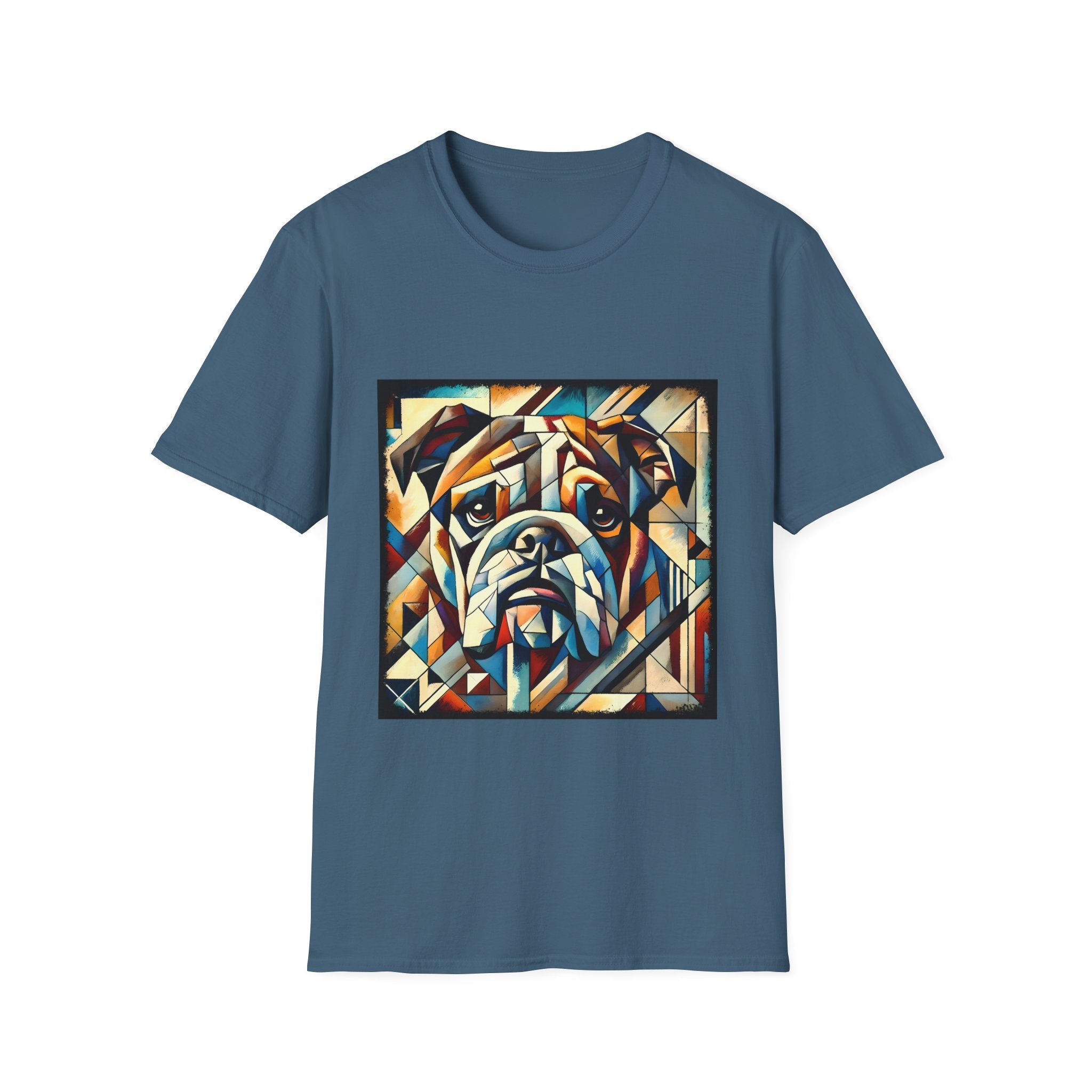 Bulldog Warm Geometric | Unisex Dog T-Shirt