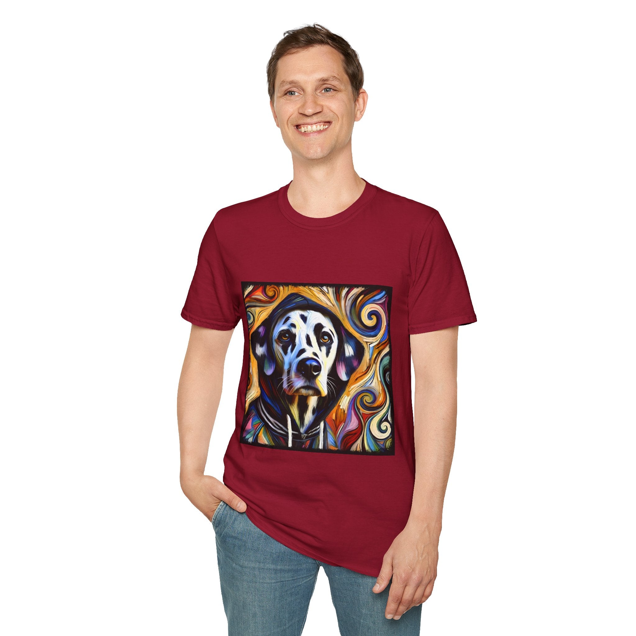 Dalmatian Relaxed Swirl | Unisex Dog T-Shirt