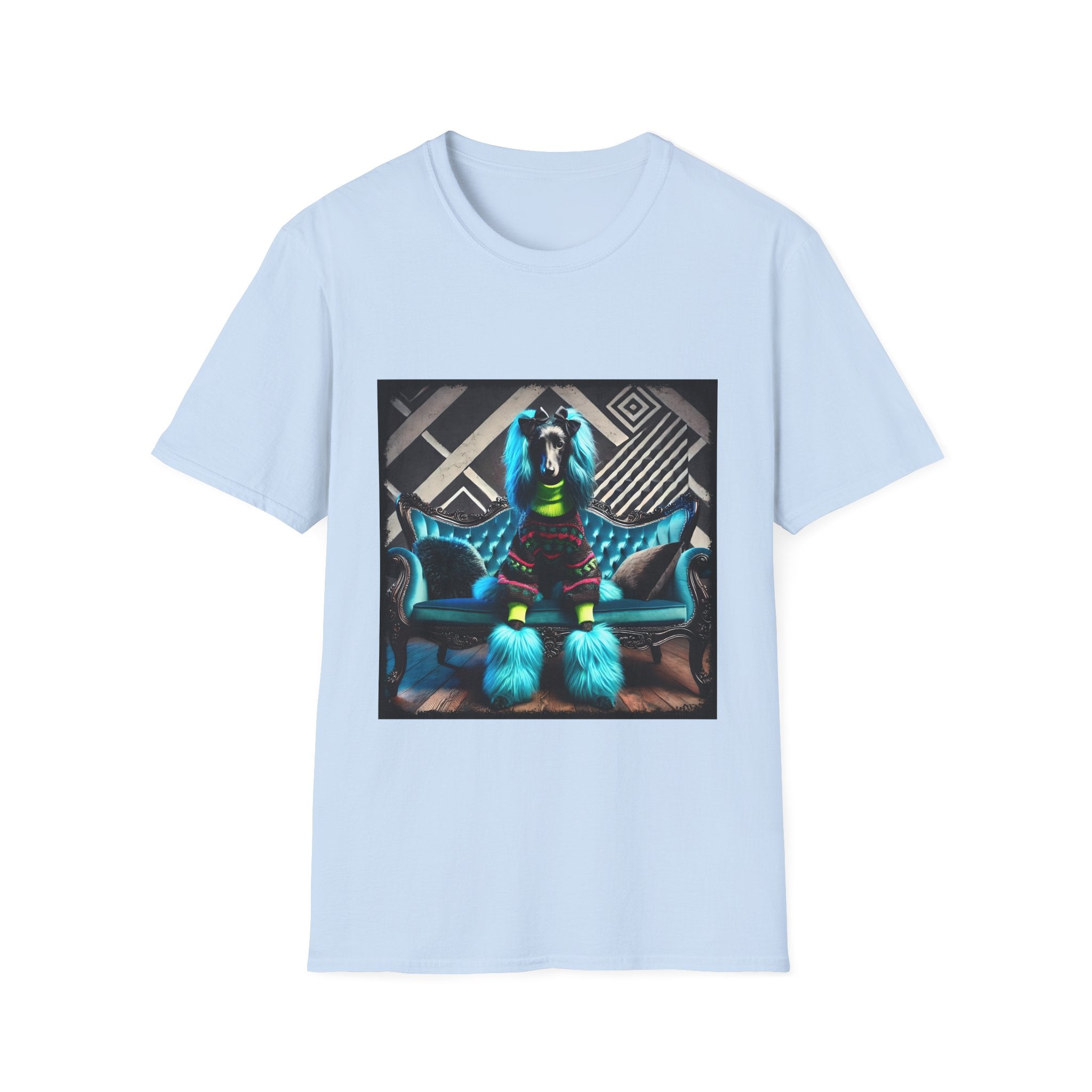 Afghan Hound Neon Chic | Unisex Dog T-Shirt