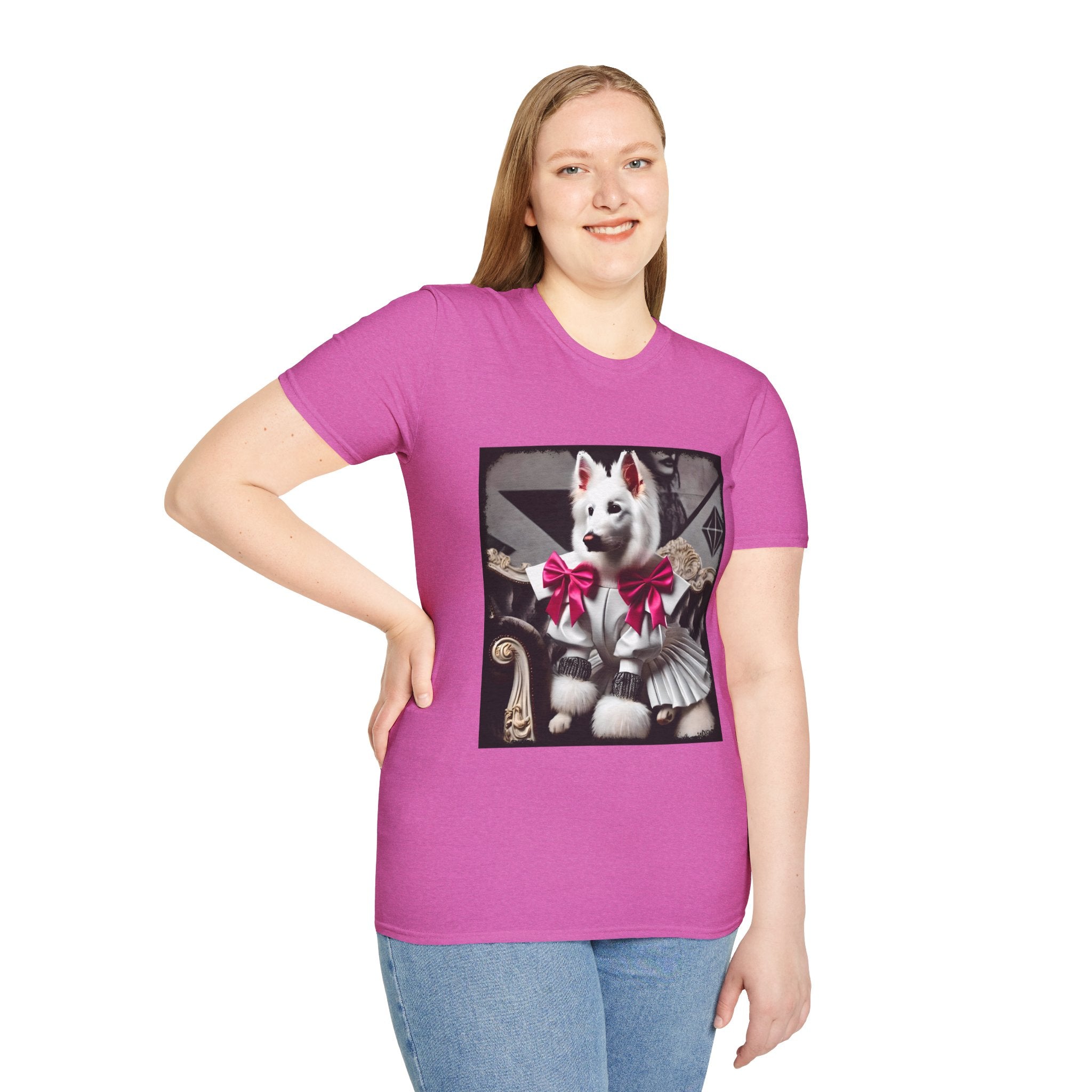 German Shepherd Pink Bow Rocker | Unisex Dog T-Shirt