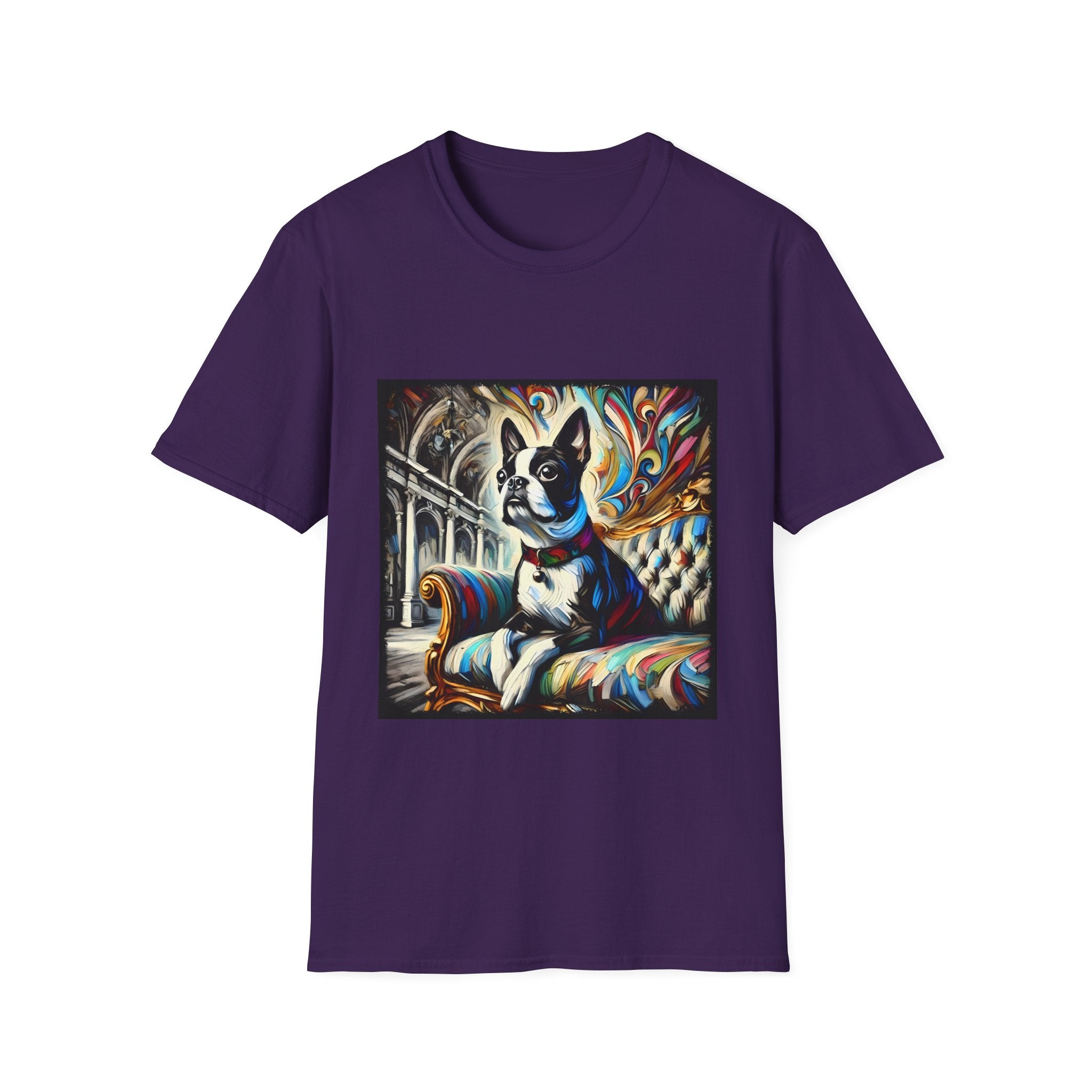 Boston Terrier Bold Swirl | Unisex Dog T-Shirt