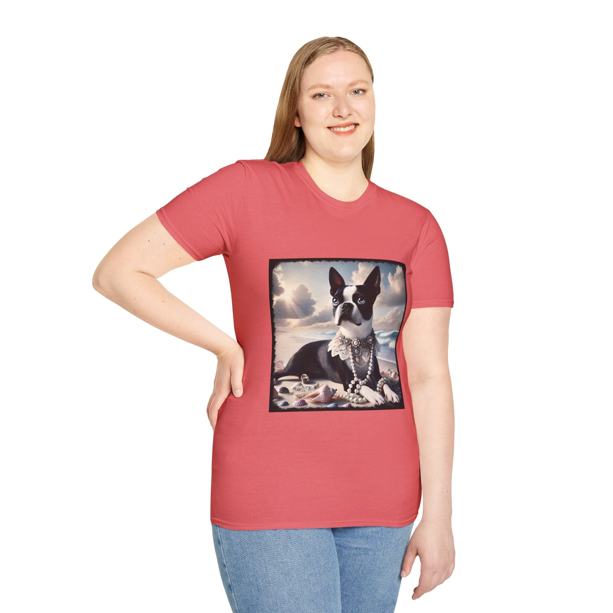 Boston Terrier Seashell Sweetie | Unisex Dog T-Shirt