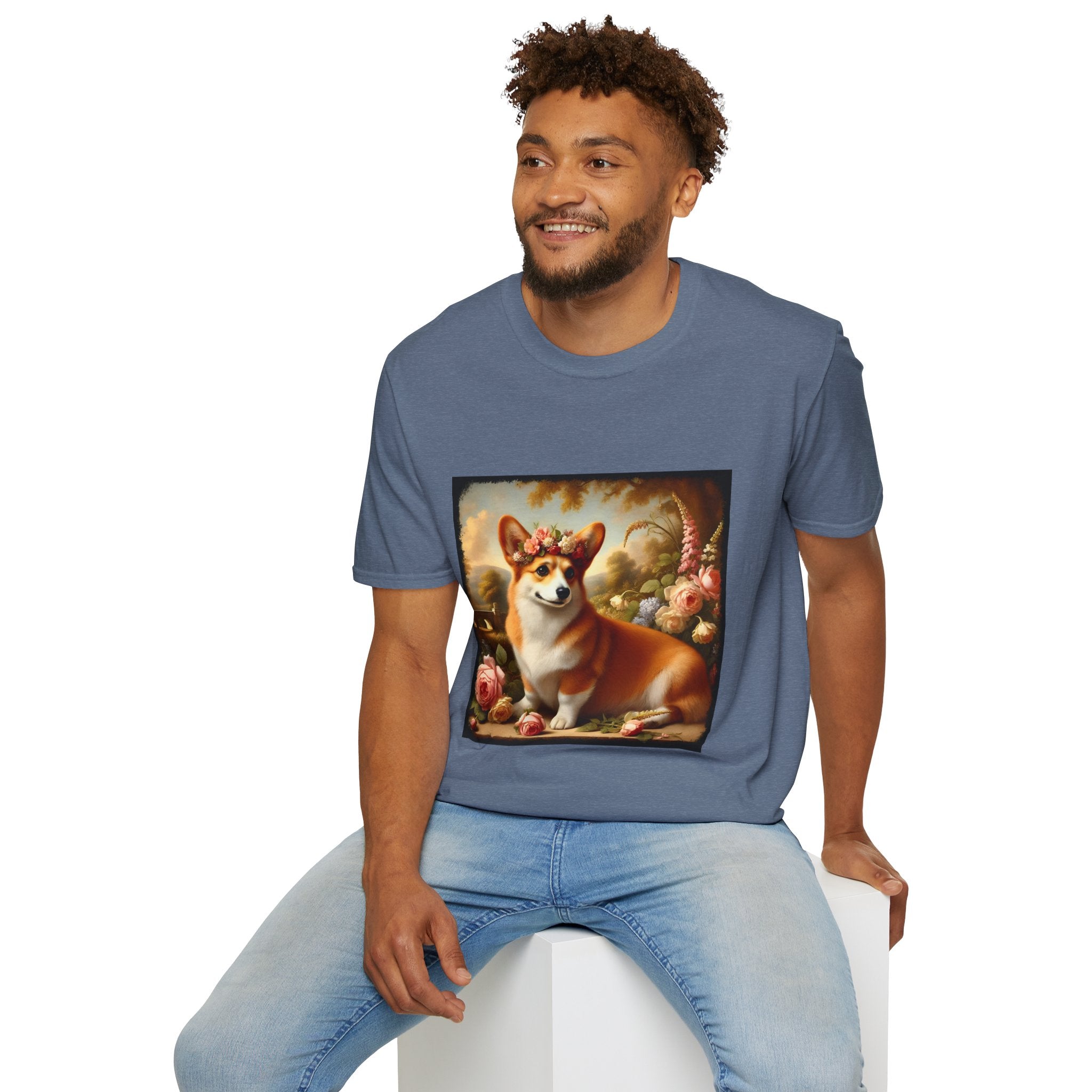 Pembroke Welsh Corgi Botanical Beauty | Unisex Dog T-Shirt