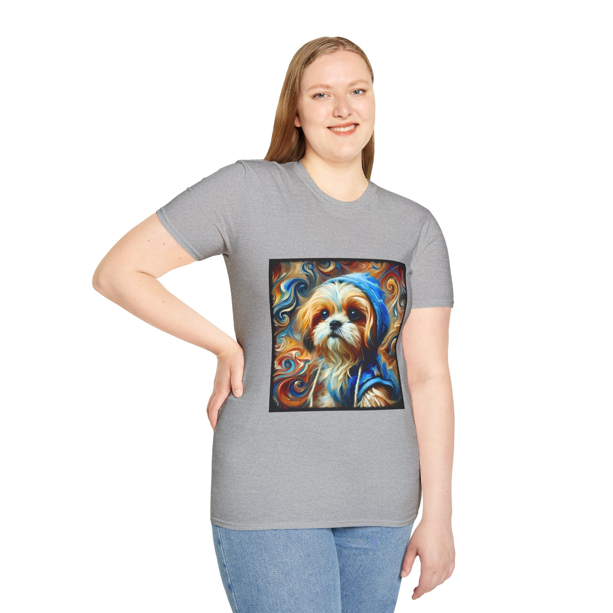 Shih Tzu Comfy Swirl | Unisex Dog T-Shirt