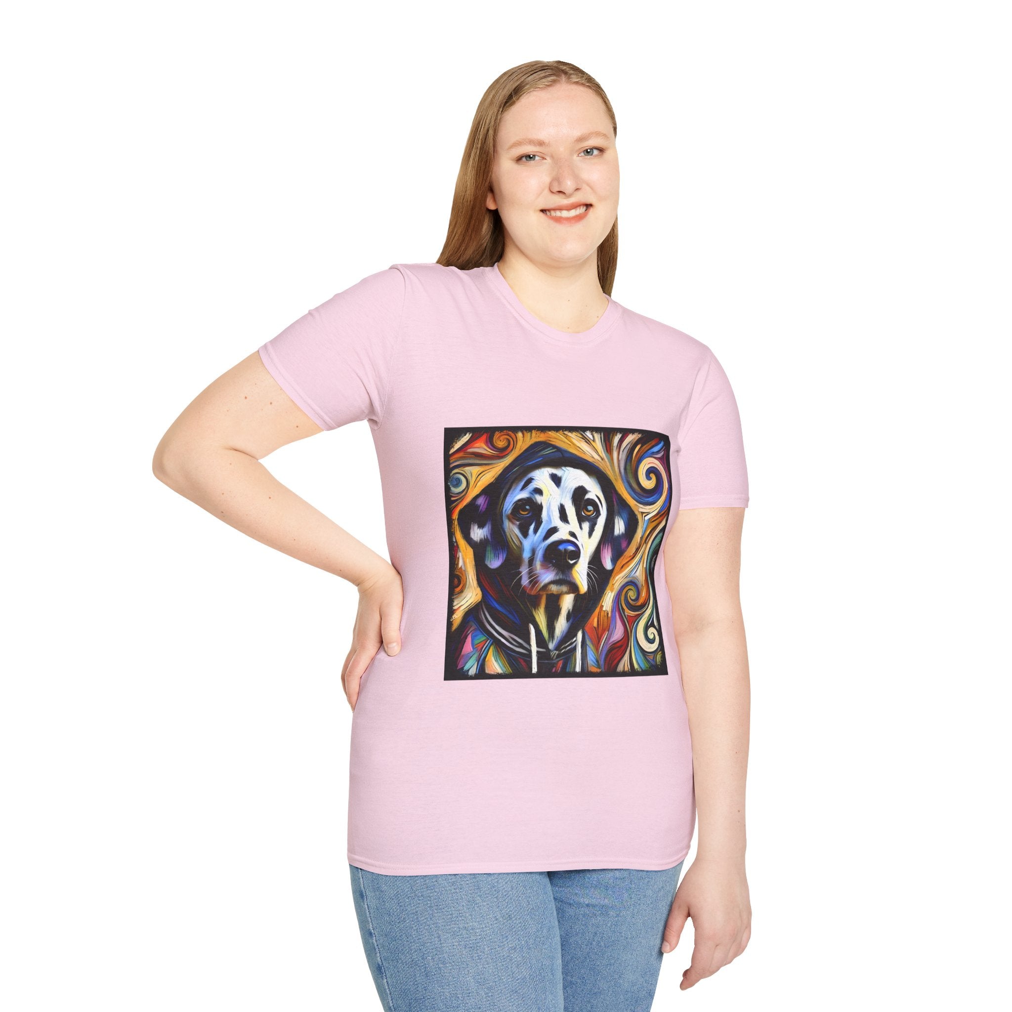 Dalmatian Relaxed Swirl | Unisex Dog T-Shirt