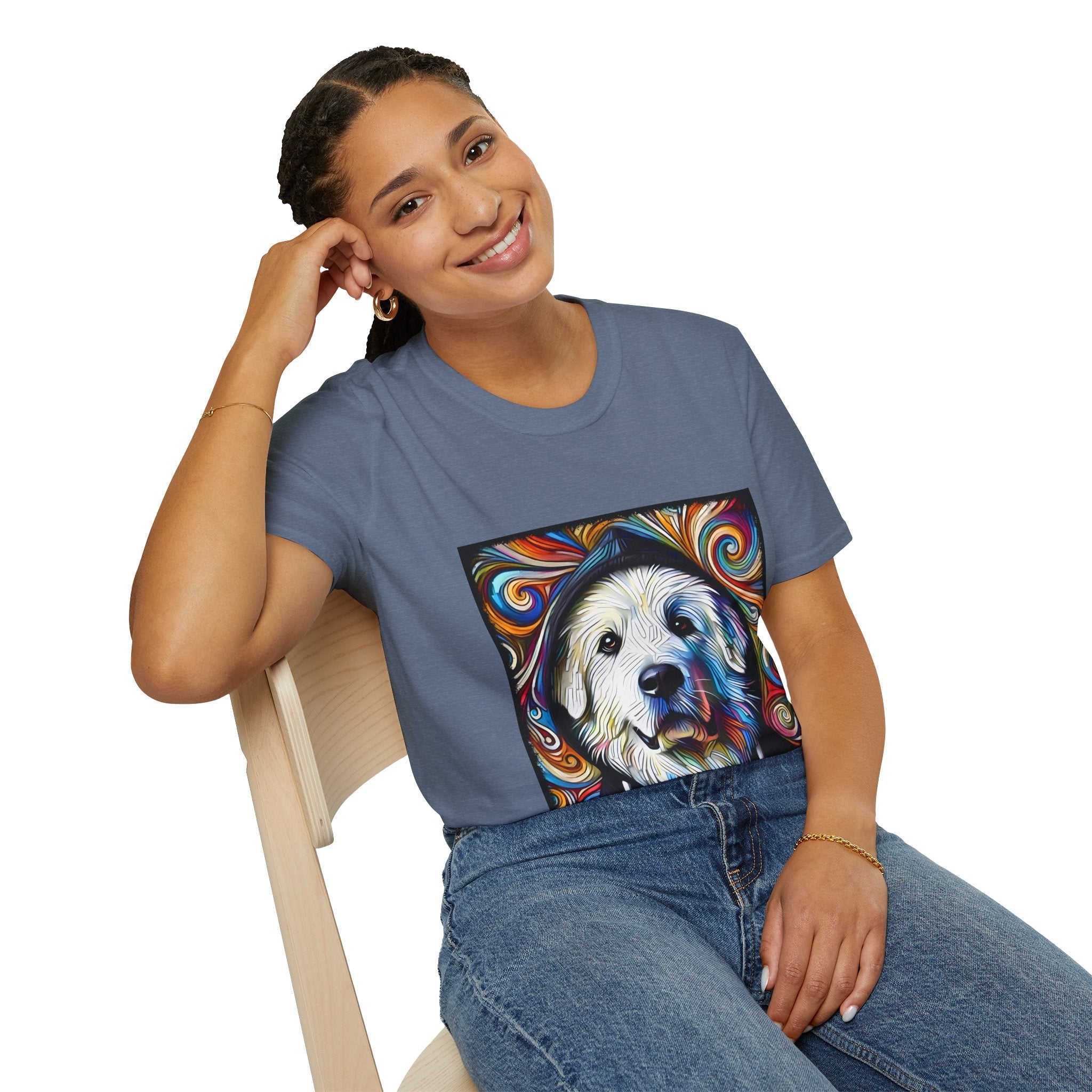 Great Pyrenees Relaxed Swirl | Unisex Dog T-Shirt