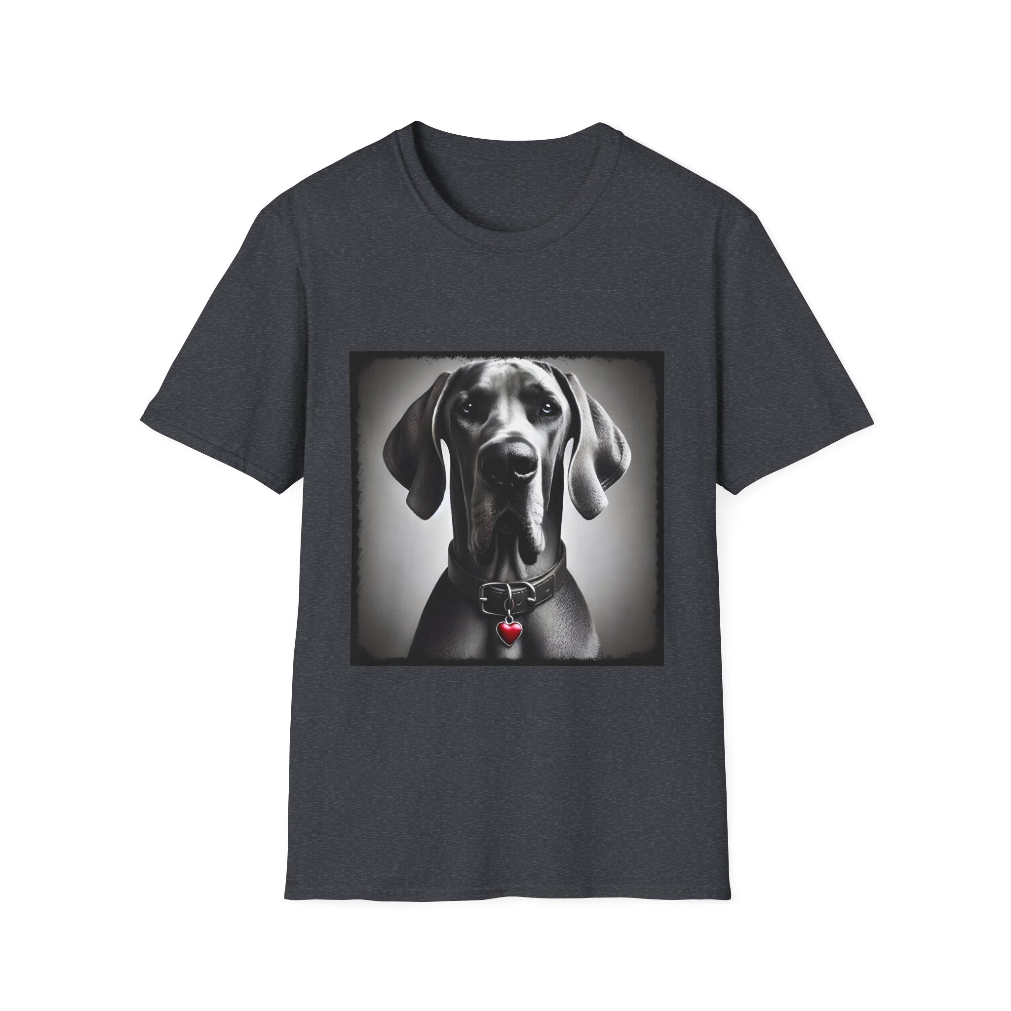 Great Dane Heart Charm | Unisex Dog T-Shirt